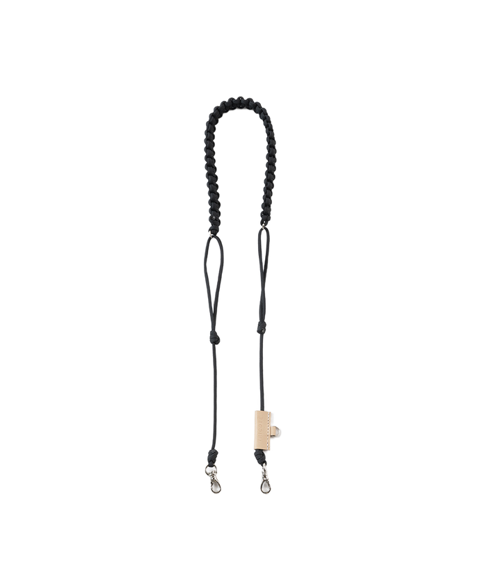 KNOT CORD STRAP BLACK