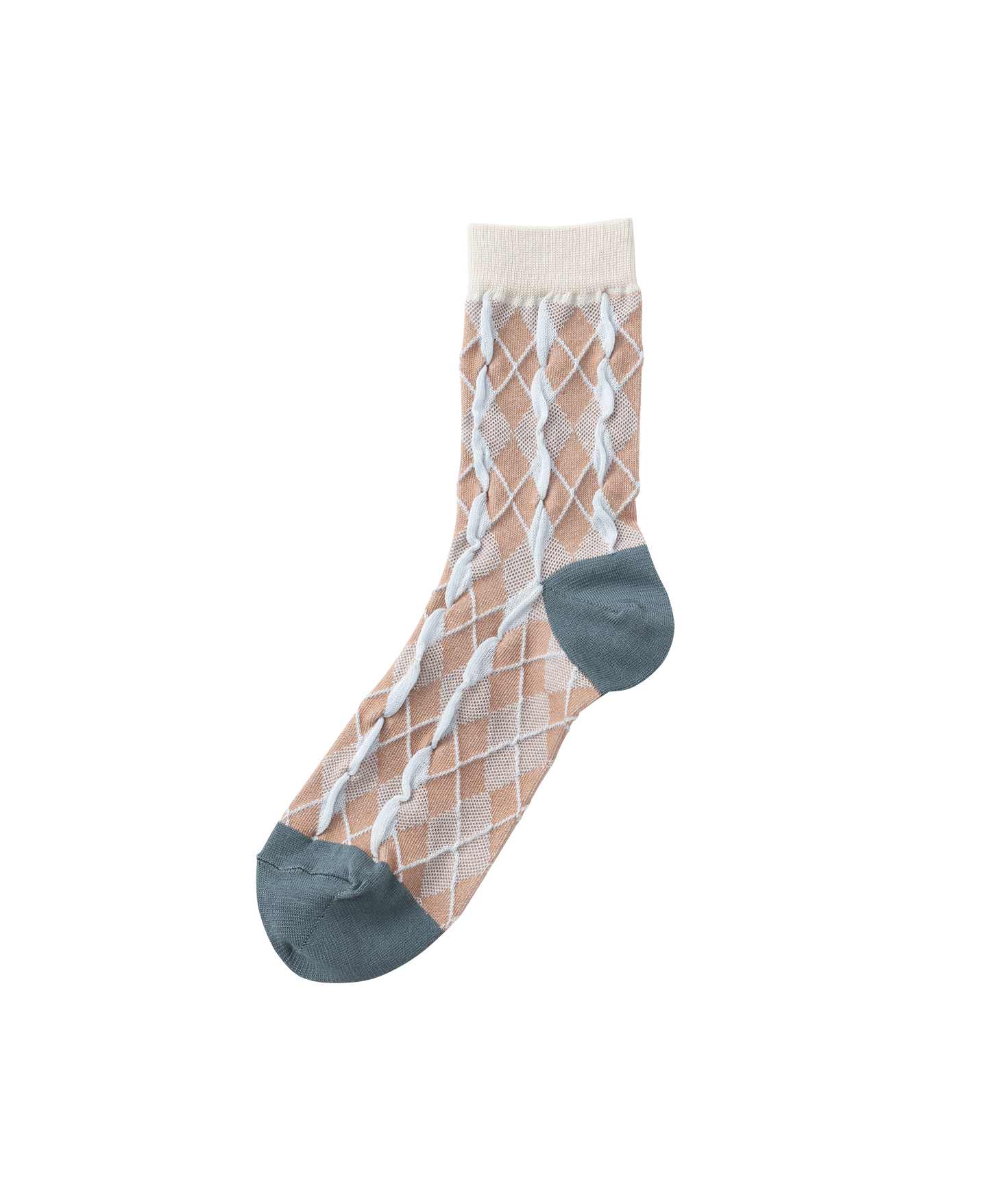 BUMPY ARGYLE SOCKS