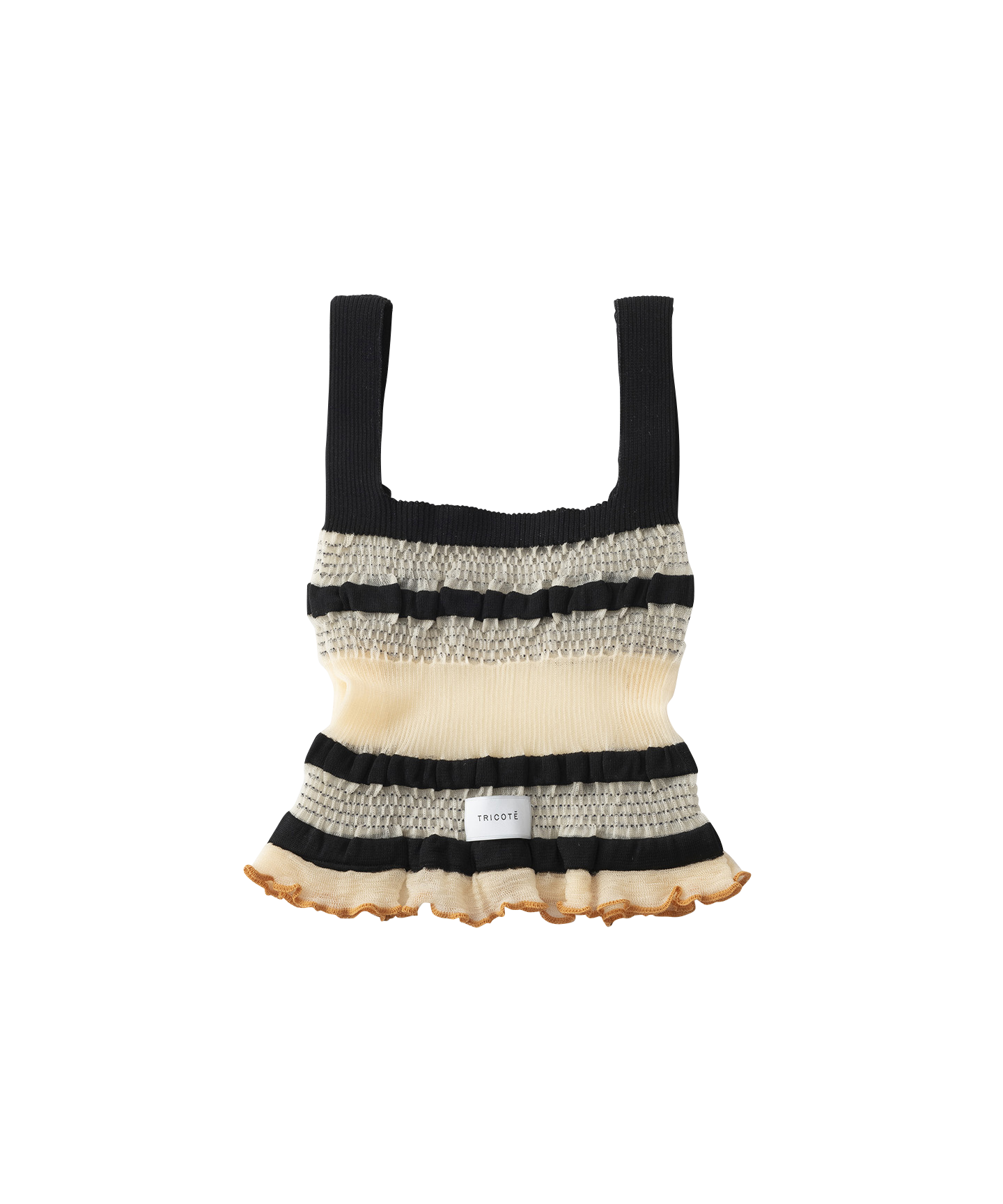 SHEER RIB KNIT BAG