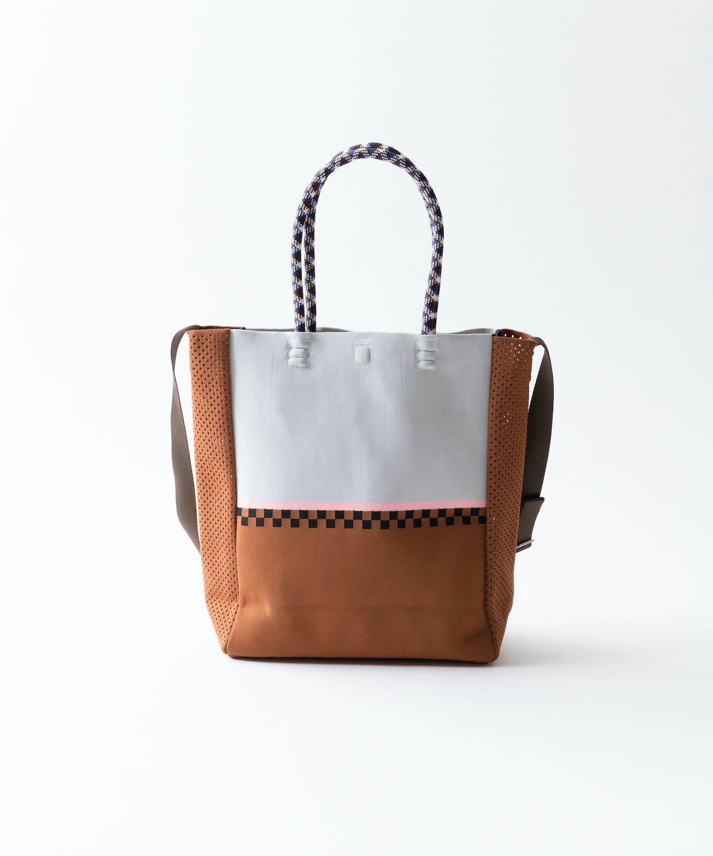 CHECKER LINE 2WAY TOTE BAG