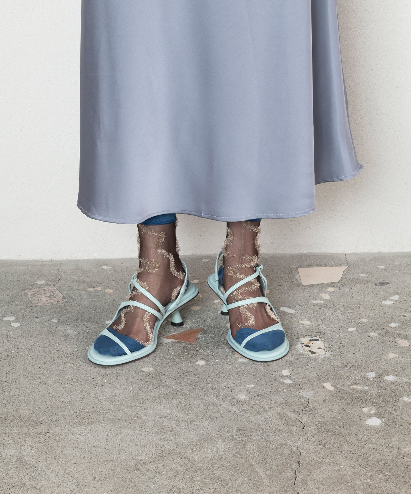 LAME LINED SHEER SOCKS