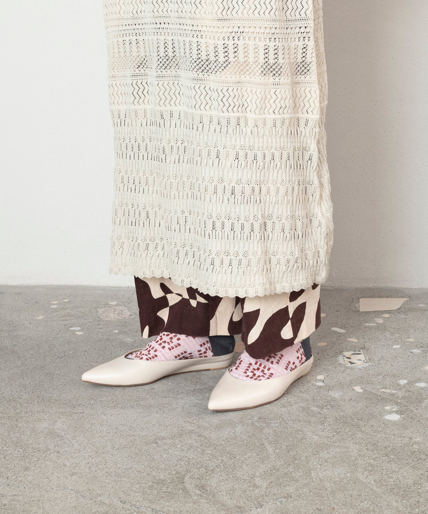 CROCHET PATTERNED BUMPY SOCKS