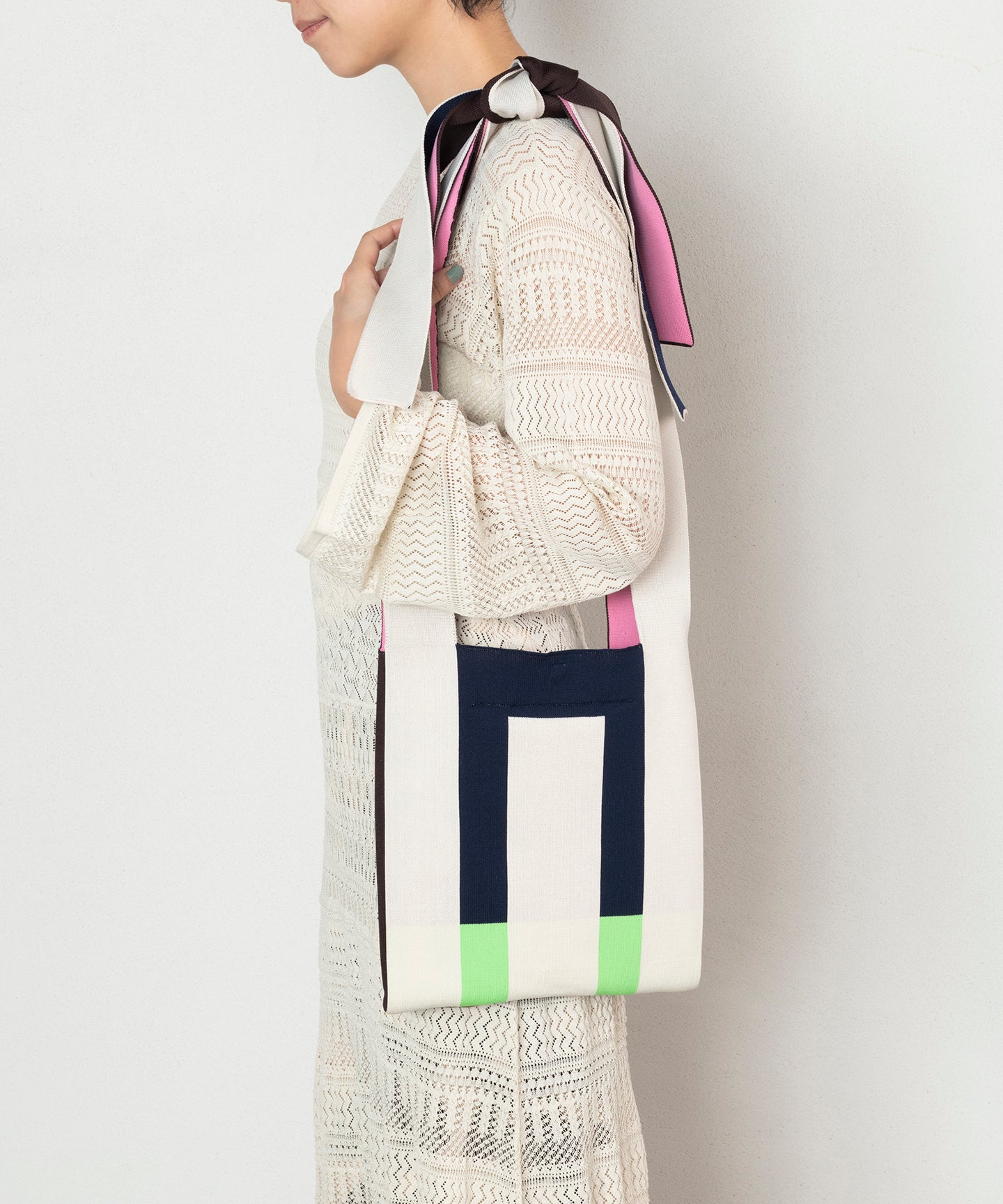 COLORED ARRANGE KNOT BAG