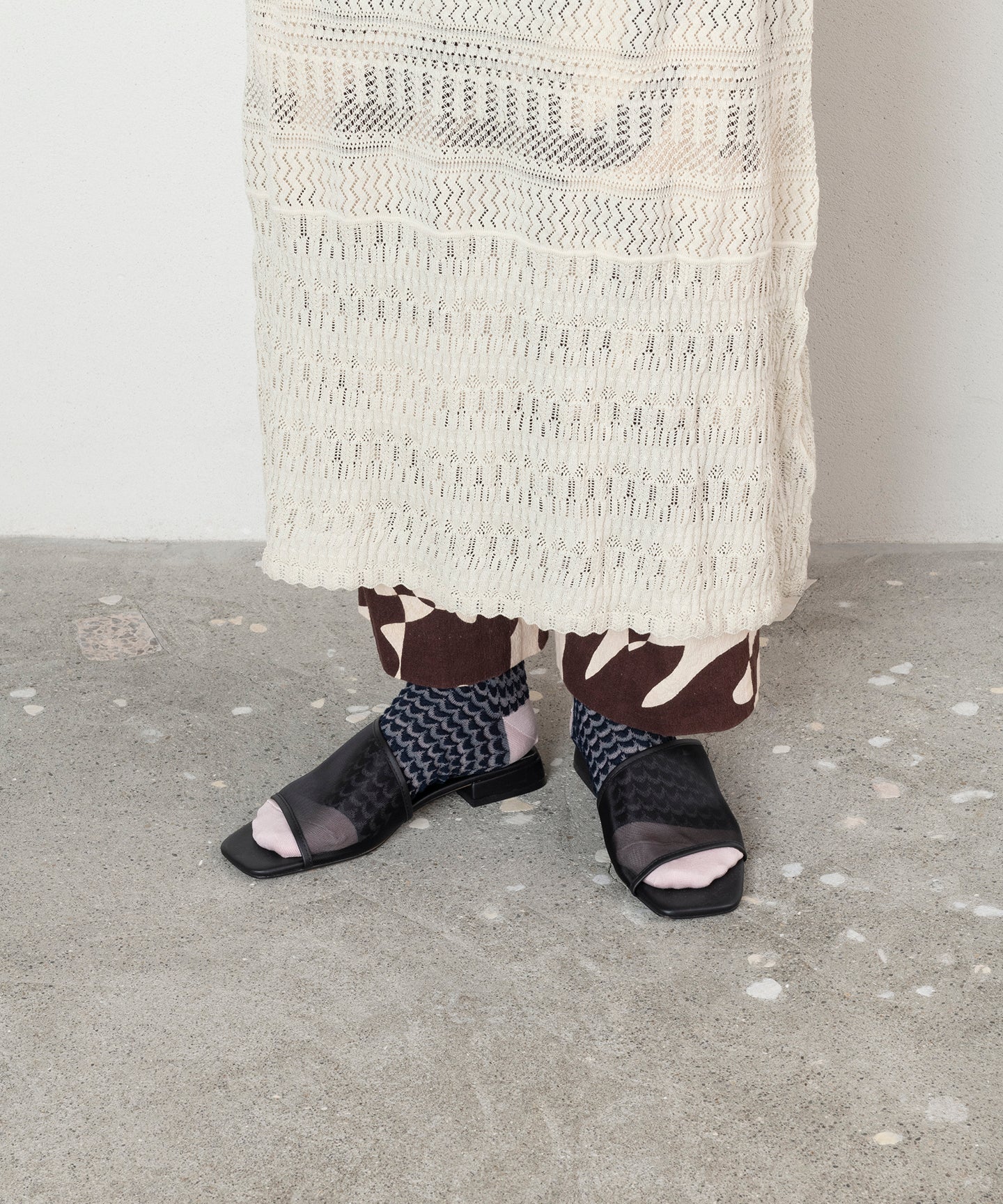 WAVE BORDER BUMPY SOCKS