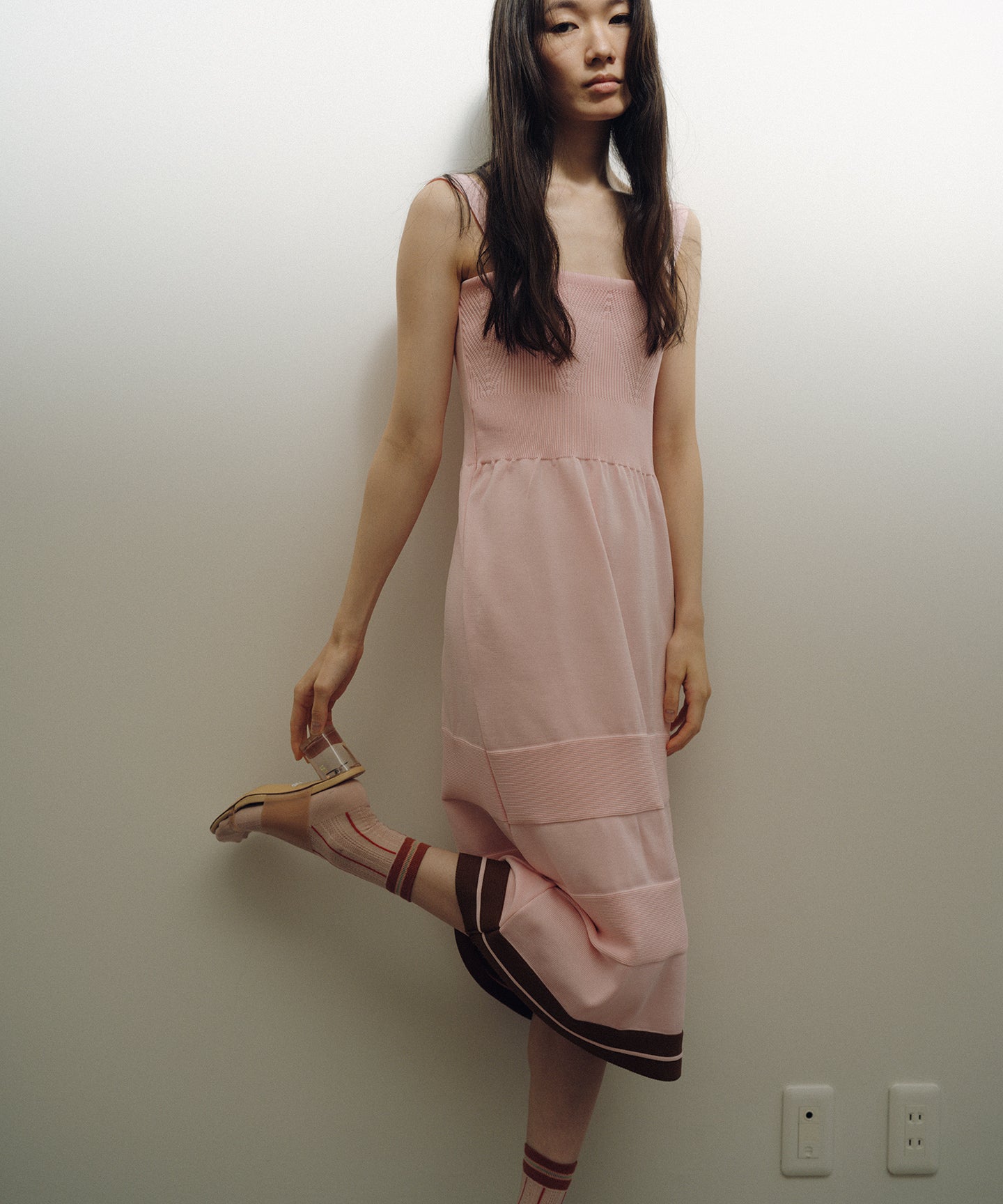 KNIT CAMISOLE DRESS