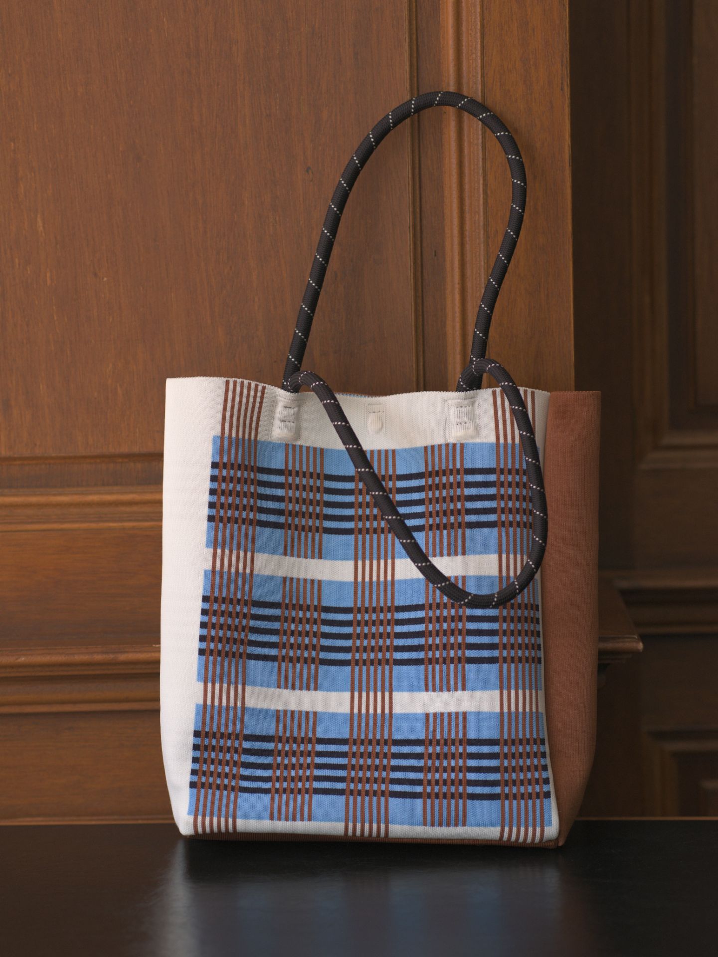 PLAID TOTE BAG