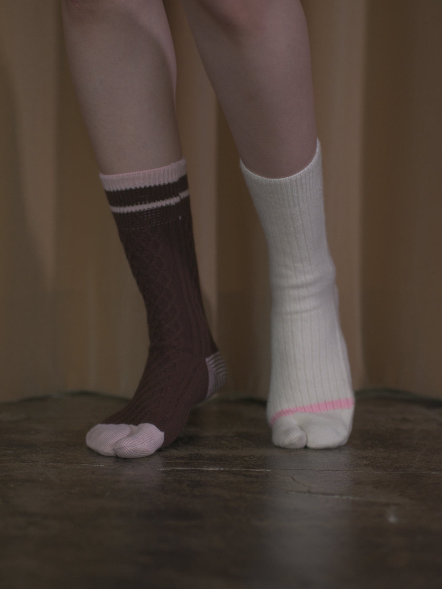 RIB-STRIPE SOCKS