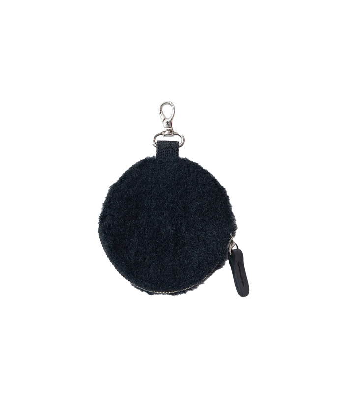 MINKY CIRCLE POUCH BLACK