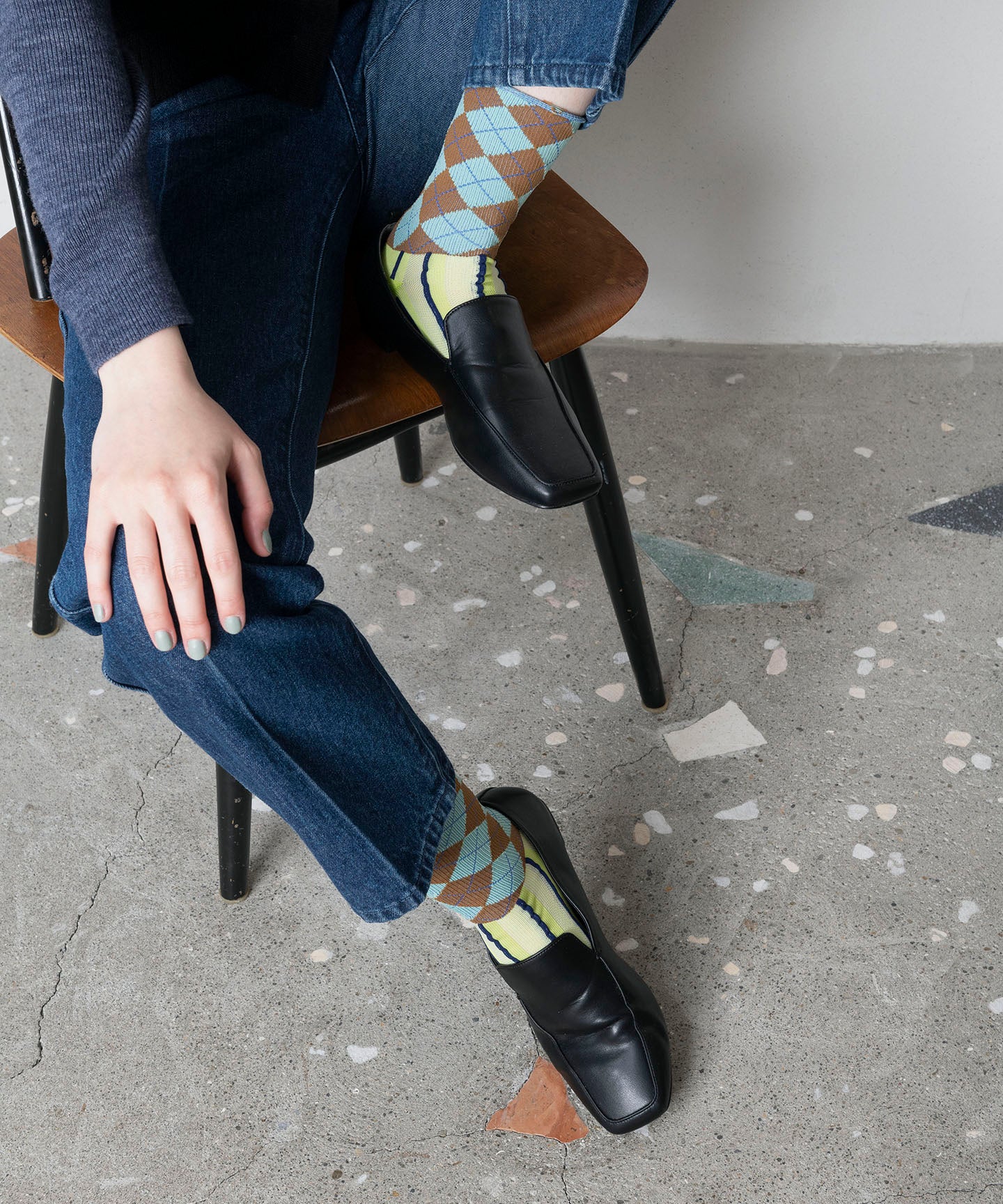 ARGYLE COMBINATION SOCKS