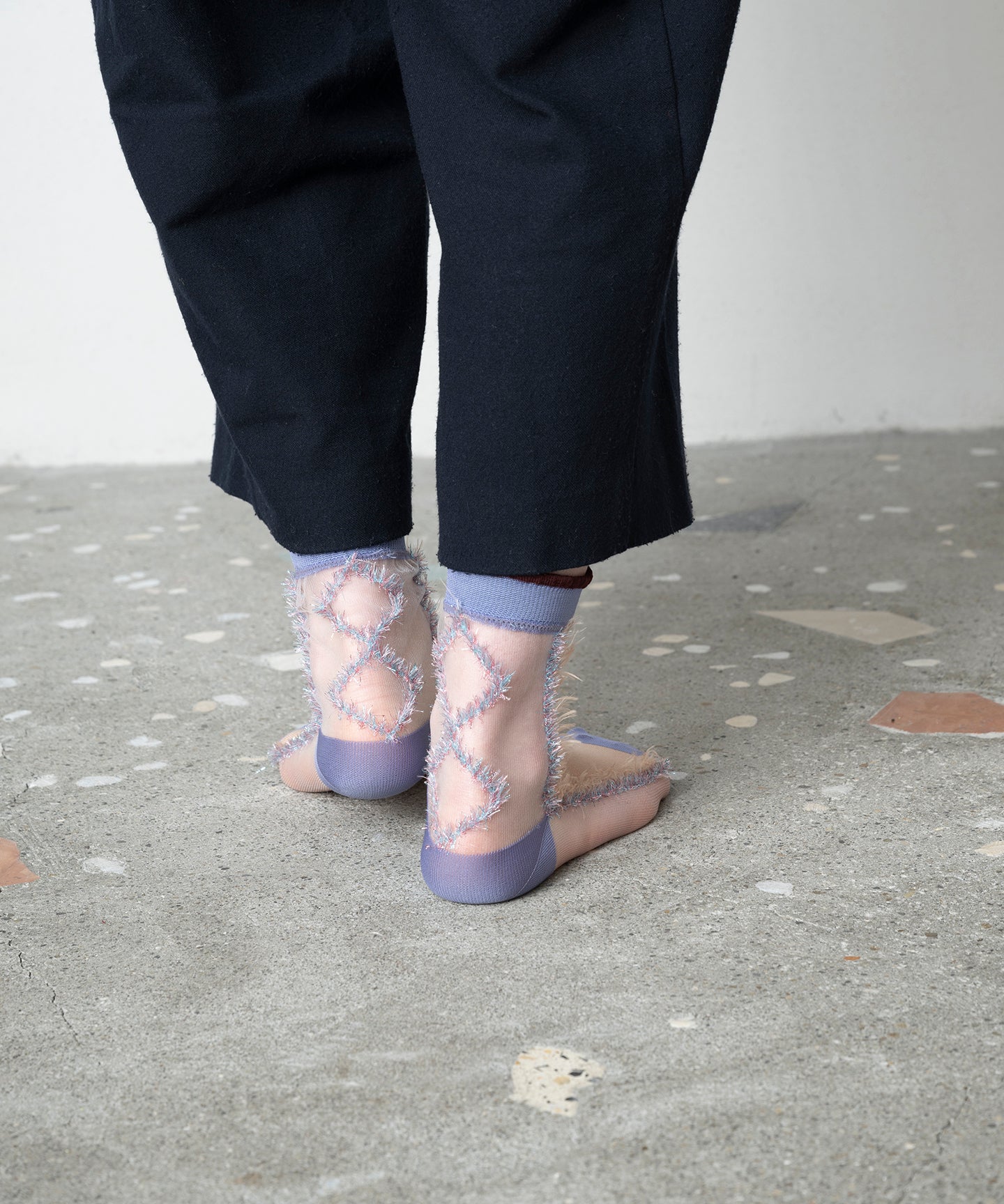 SEE THROUGH DIA LINE SOCKS