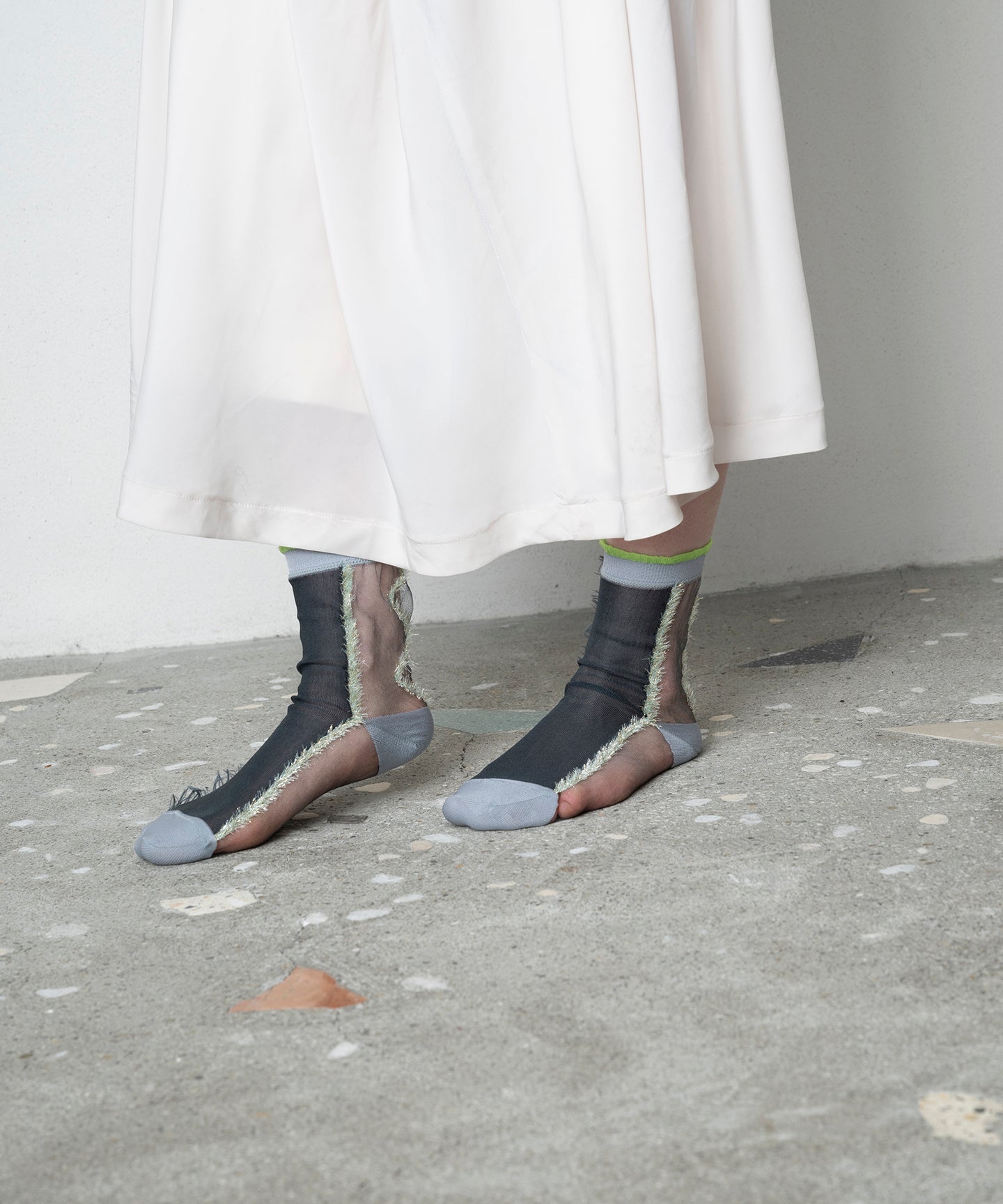 SEE THROUGH DIA LINE SOCKS