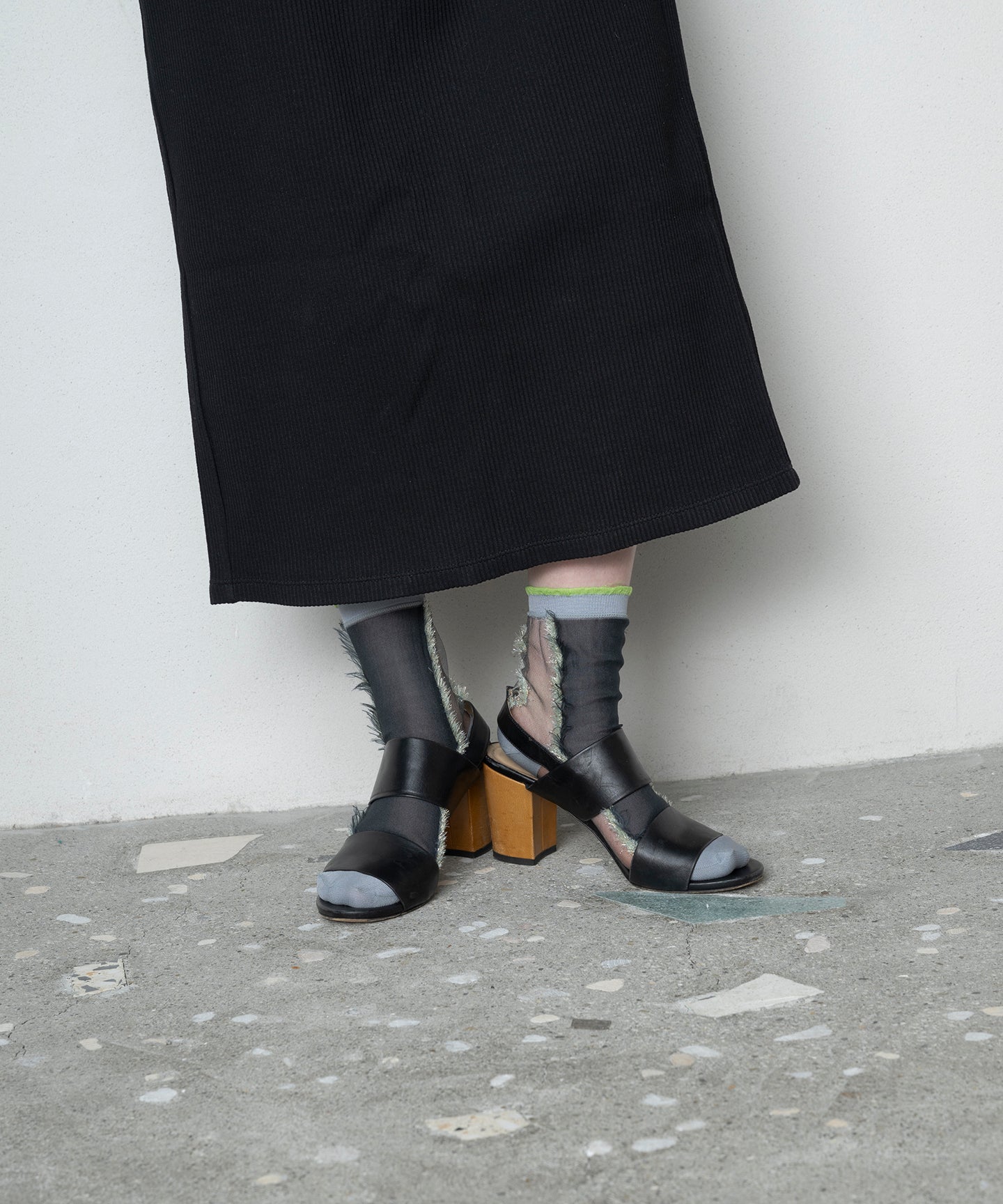 SEE THROUGH DIA LINE SOCKS