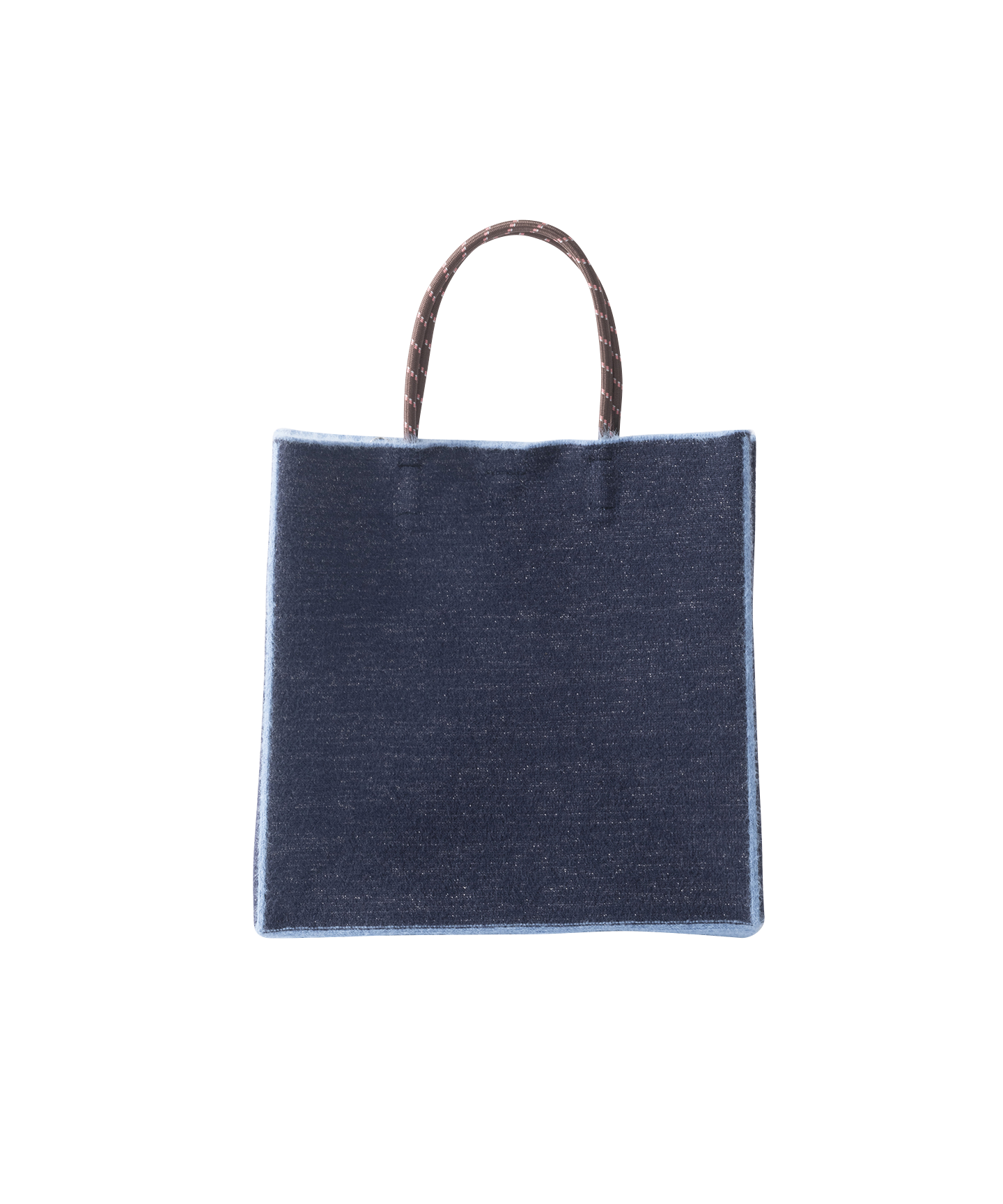 SHAGGY GLITTERS PAPER KNIT BAG