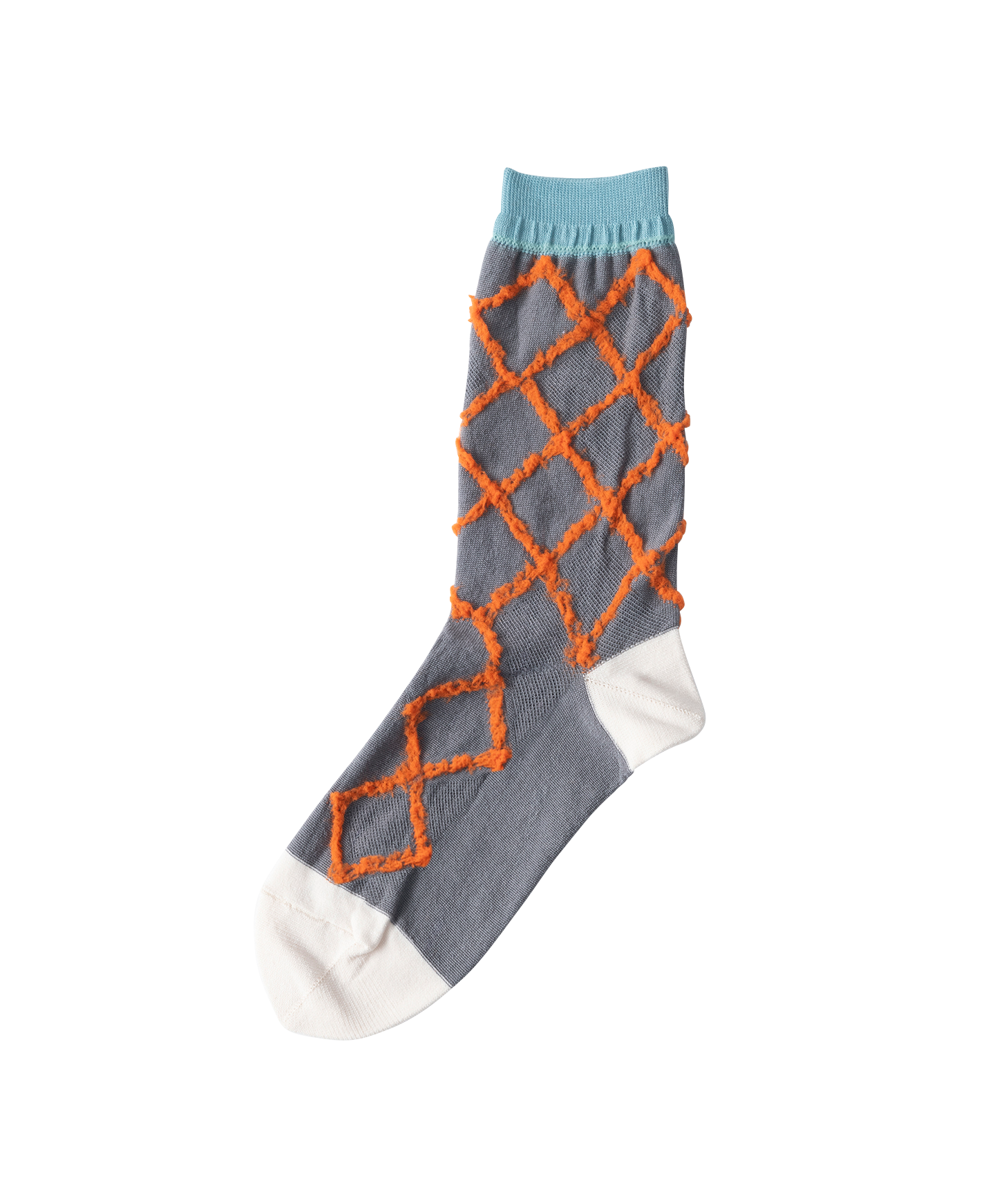 DIAMOND SHAPE FLUFFY SOCKS