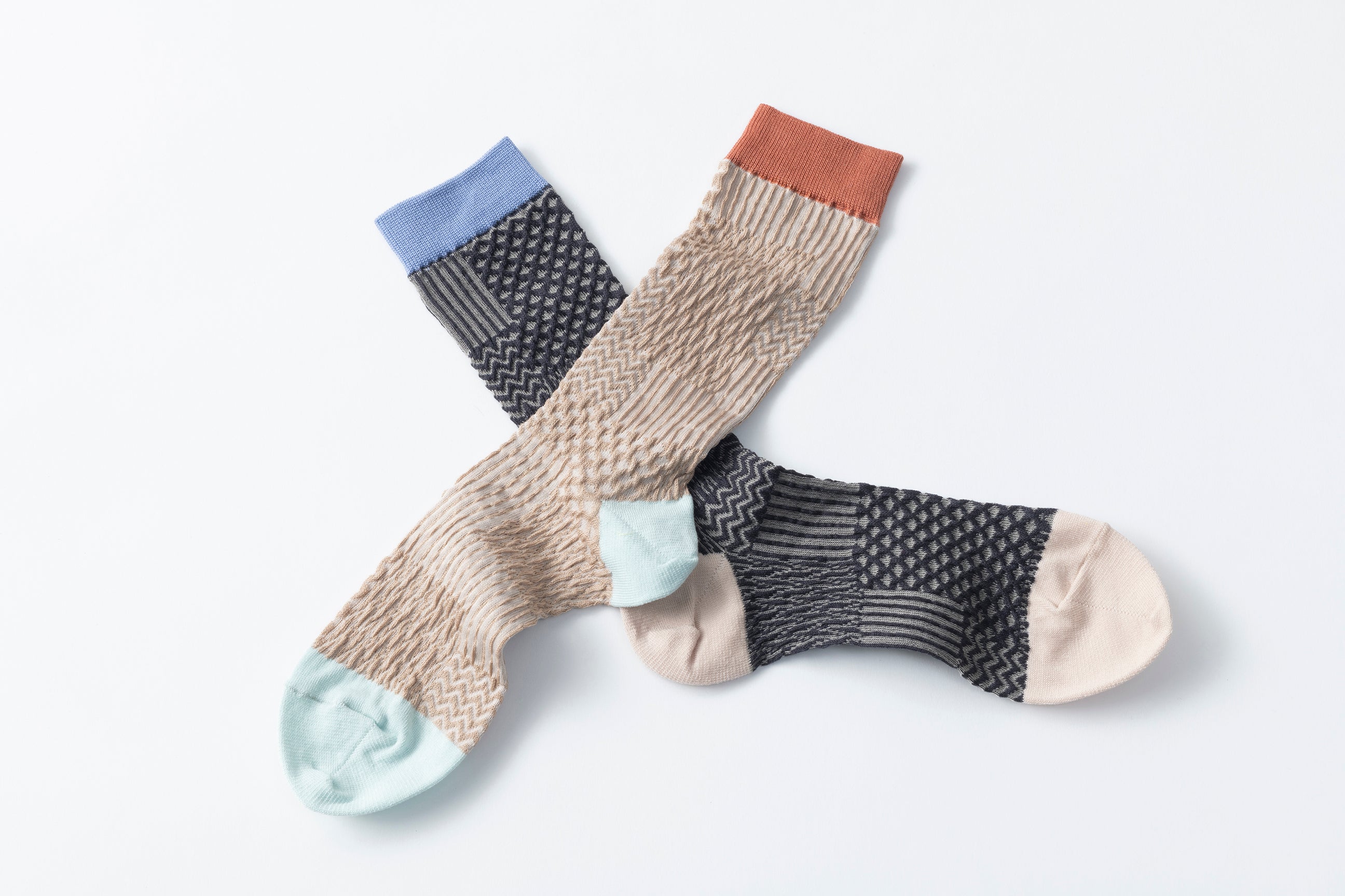 BUMPY PATCHWORK SOCKS