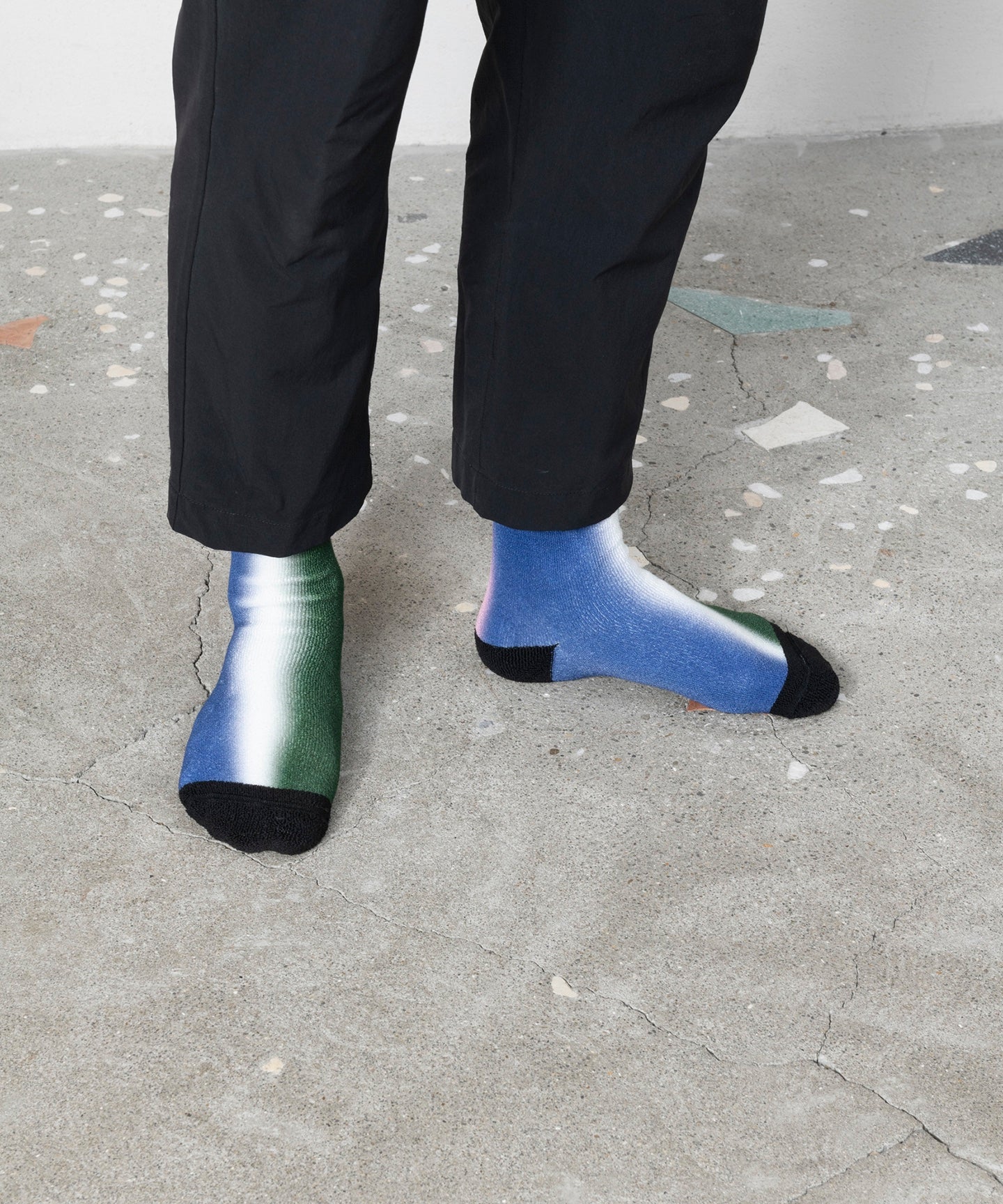 BI-COLOR PILE SOCKS