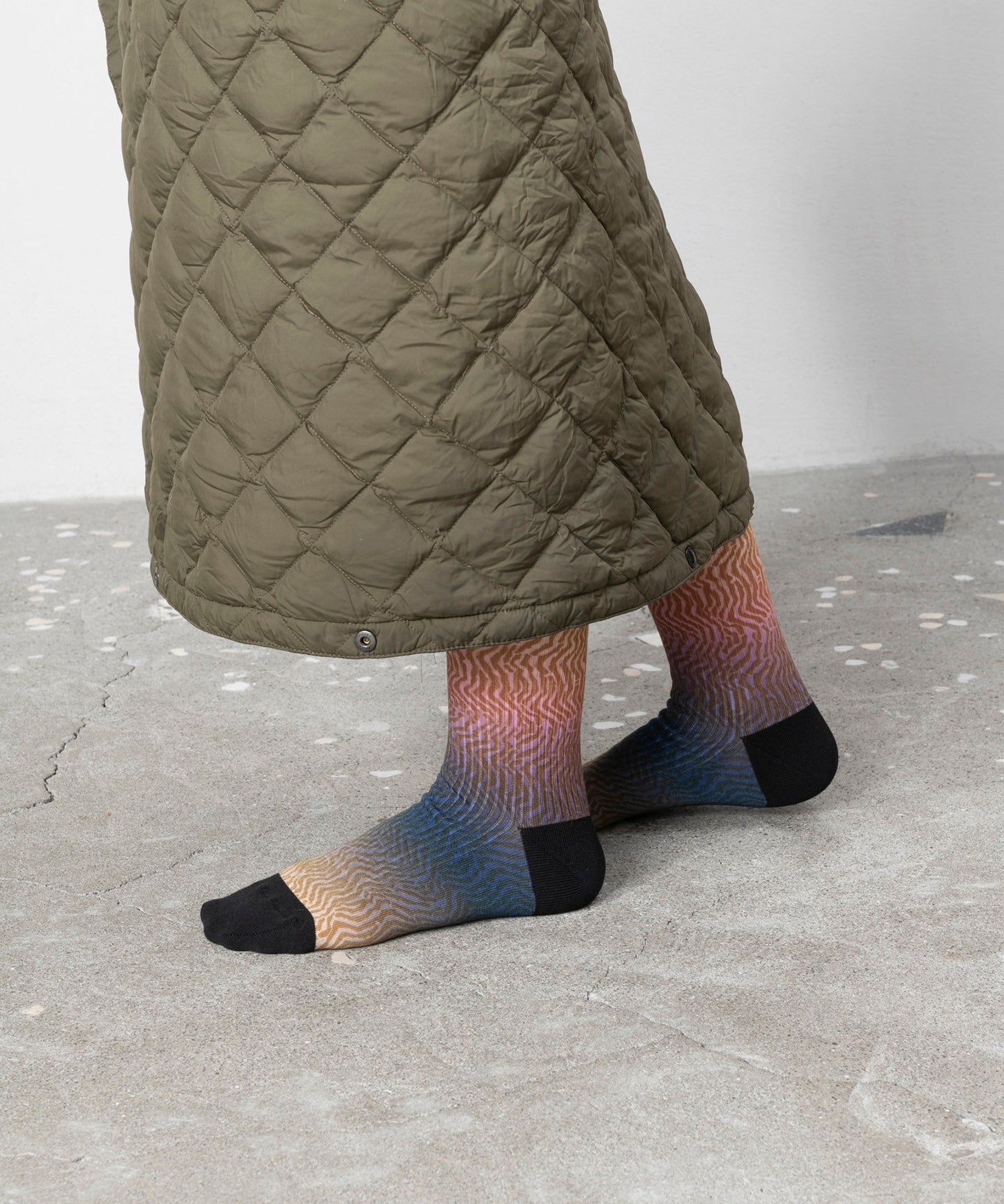 ZIGZAGSHELL PRINT SOCKS