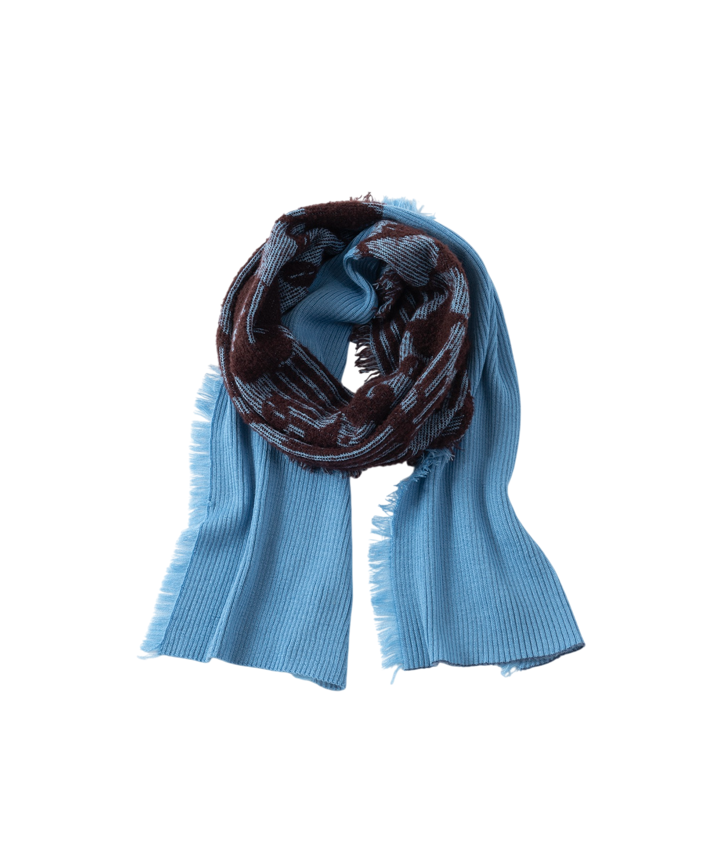 TEXTURED RIB KNIT SCARF