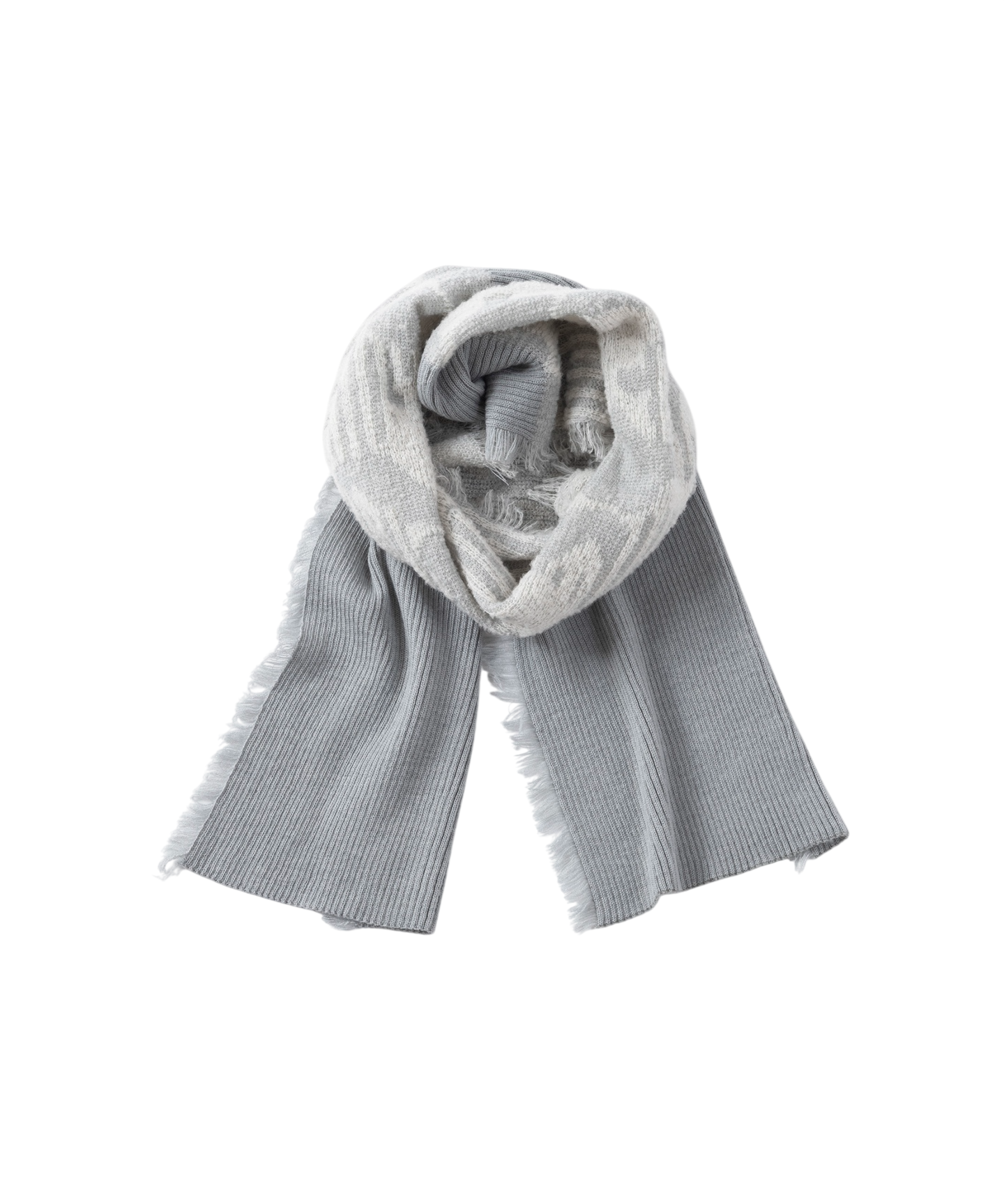 TEXTURED RIB KNIT SCARF
