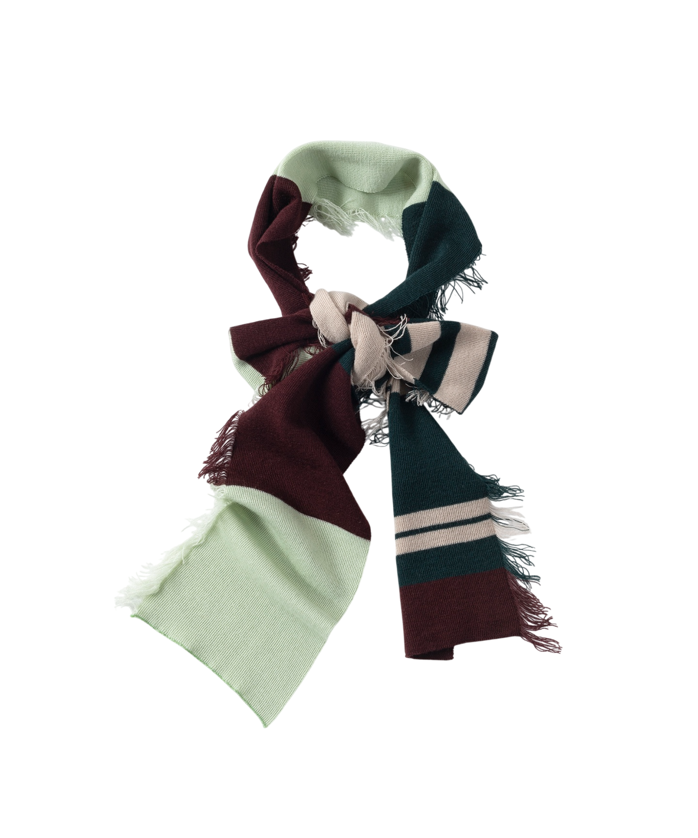 STRIPED KNIT SCARF