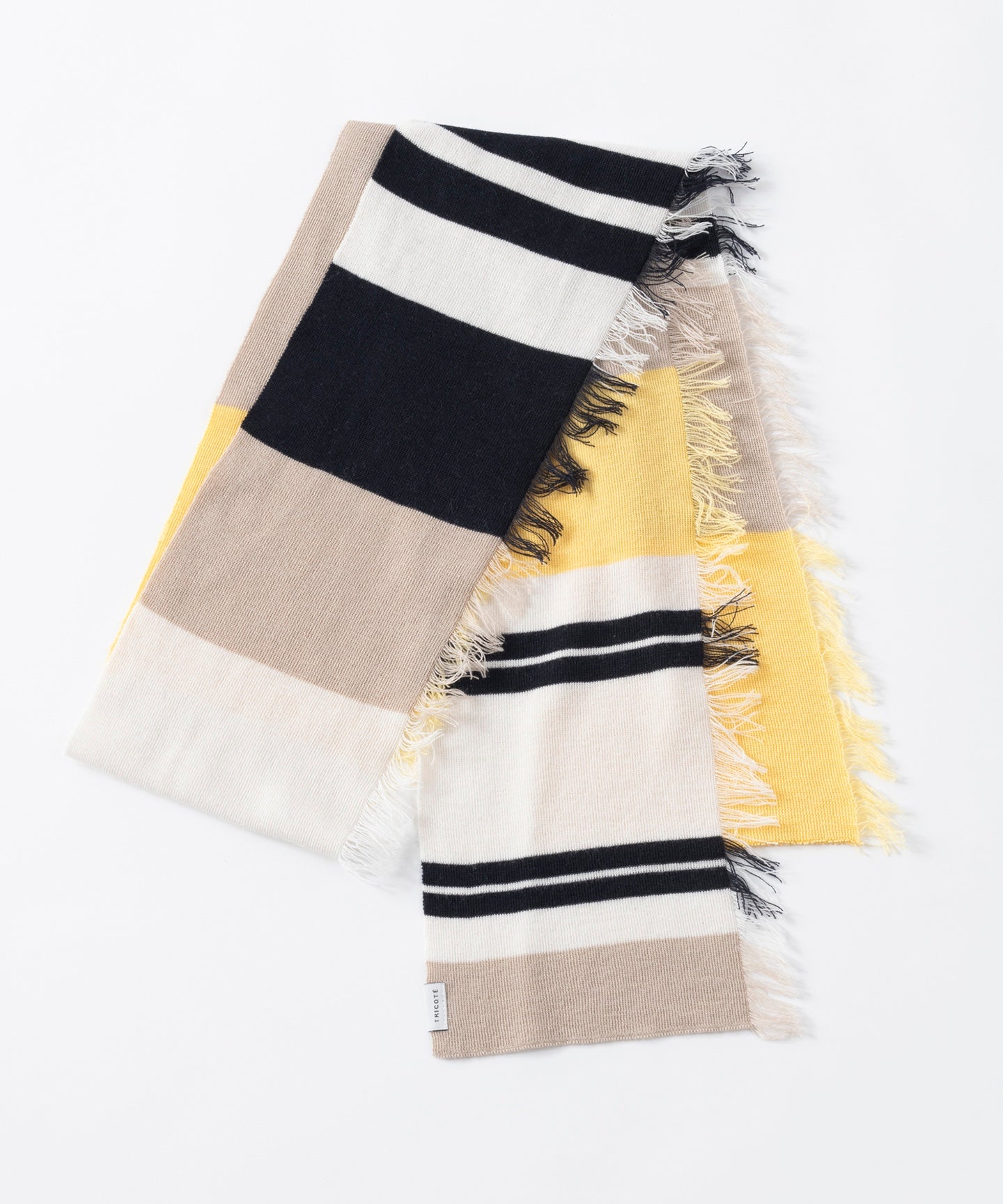 STRIPED KNIT SCARF