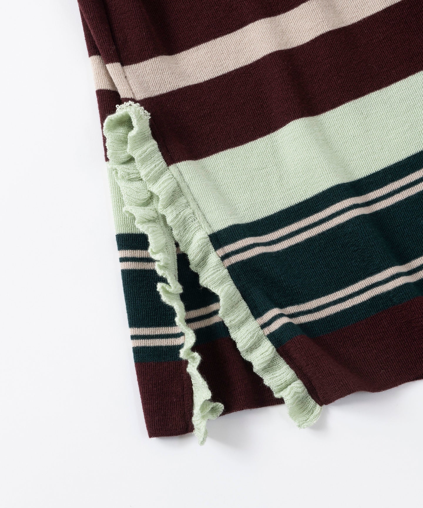 STRIPED KNIT SKIRT