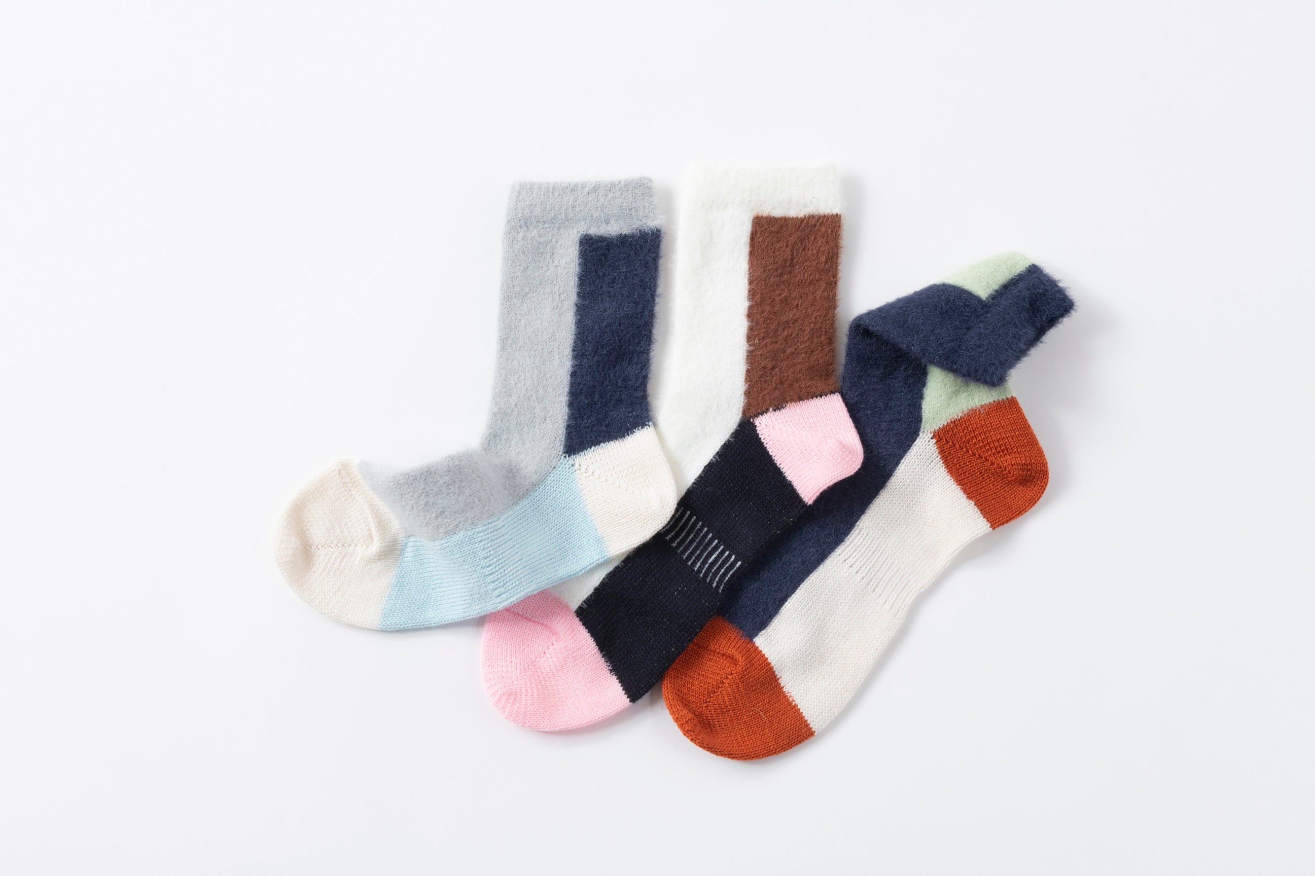 SHAGGY BICOLOUR SOCKS