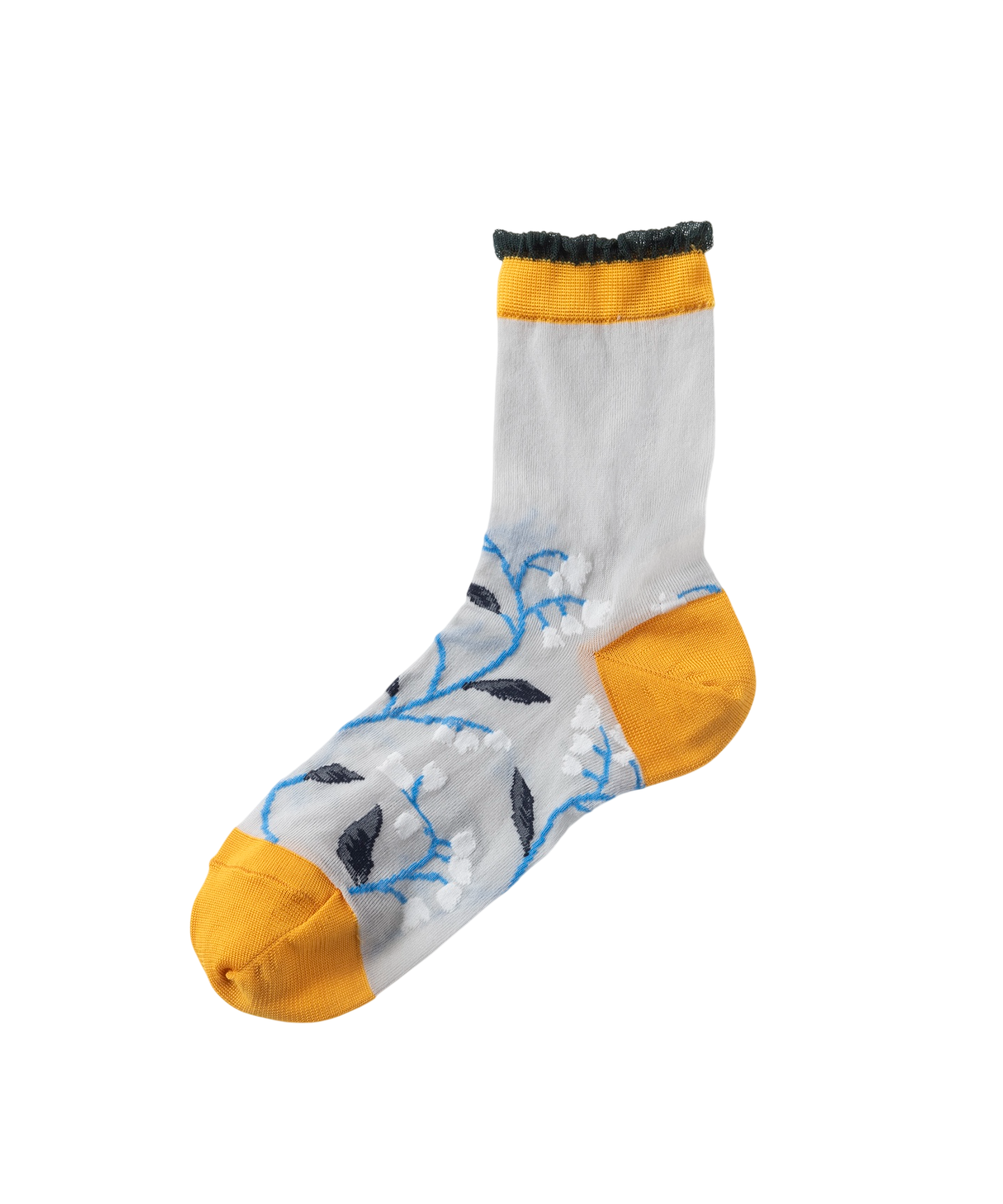 LILY-OF-THE-VALLEY BI-COLOR SOCKS
