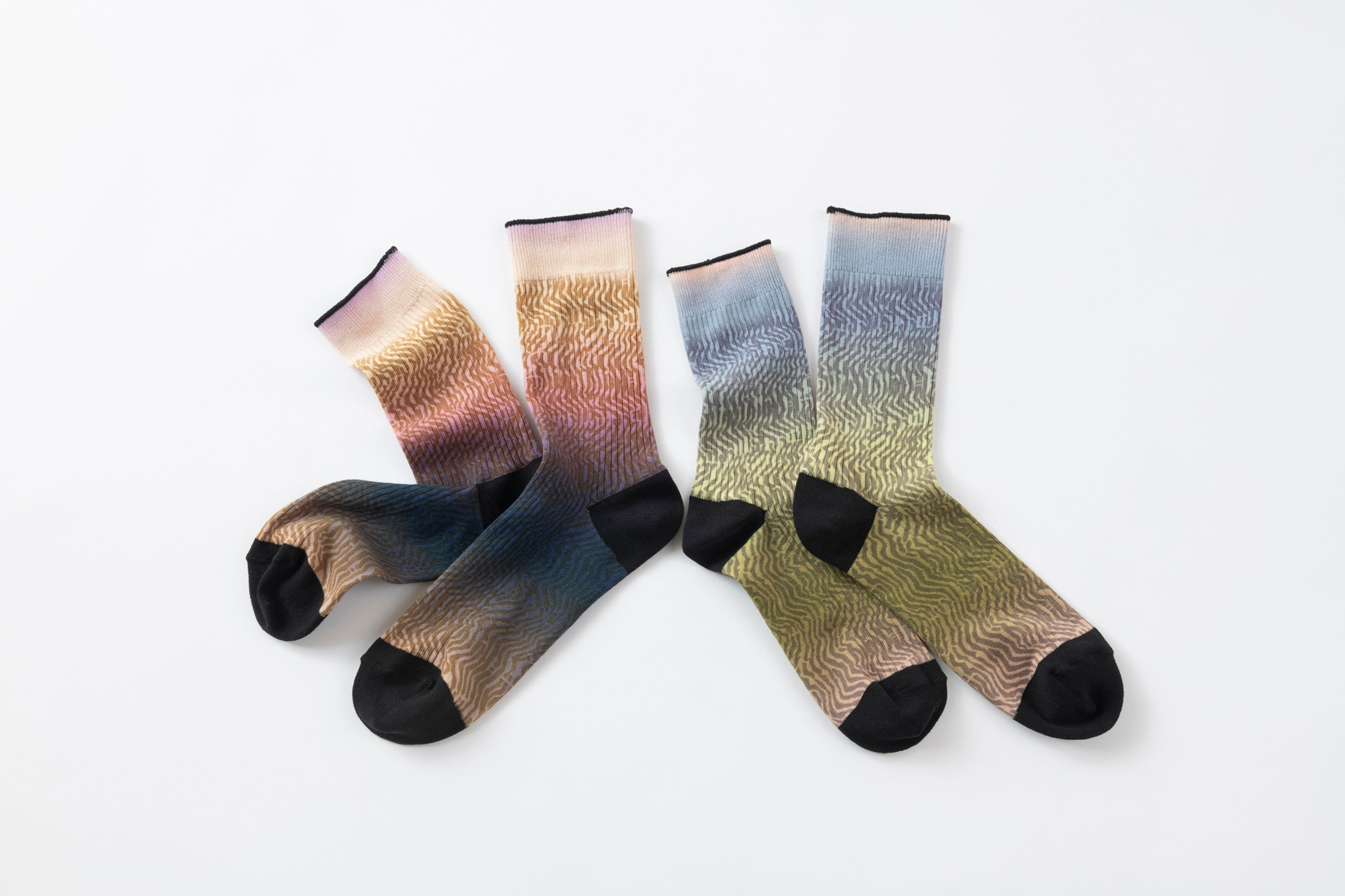 ZIGZAGSHELL PRINT SOCKS