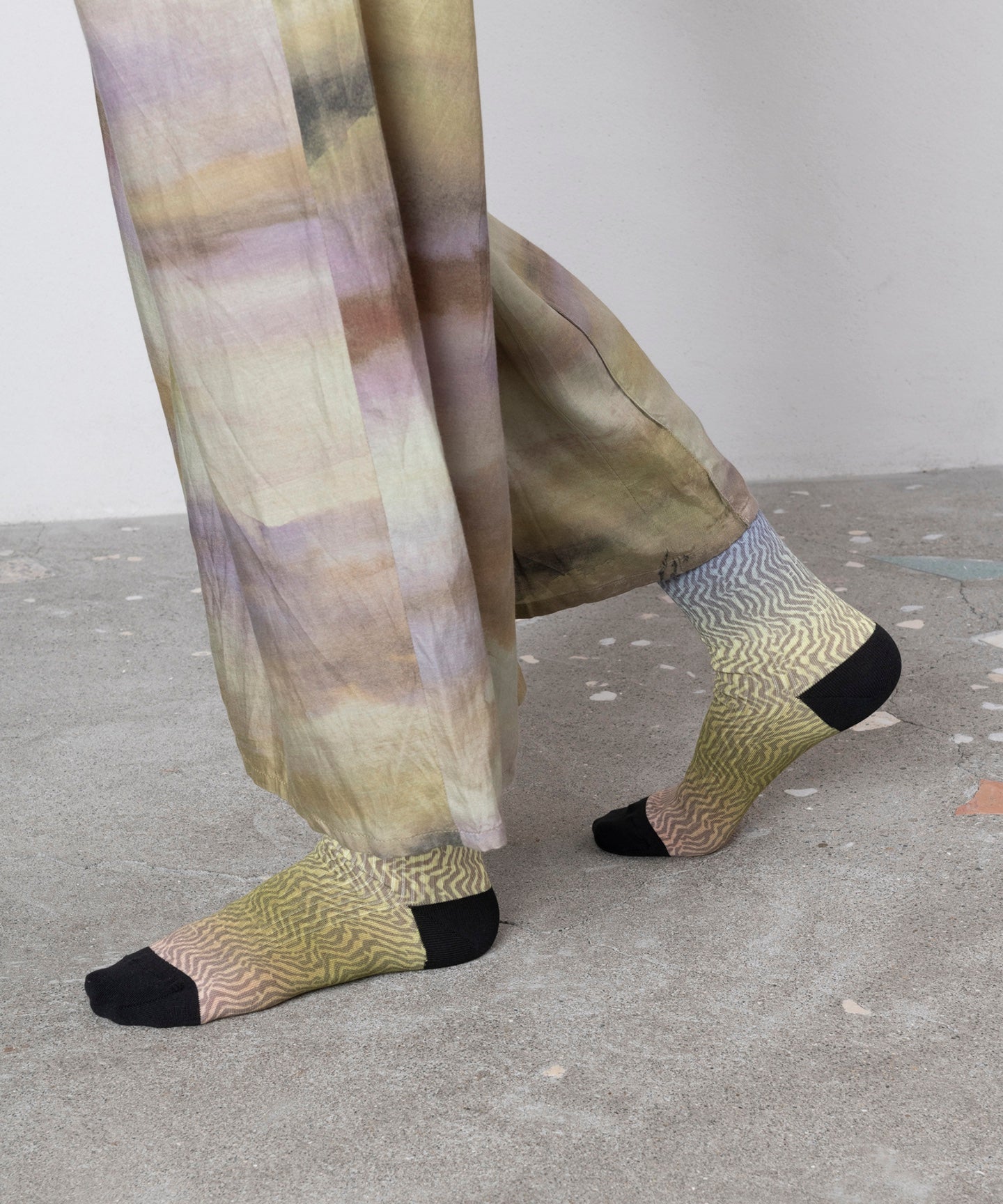 ZIGZAGSHELL PRINT SOCKS