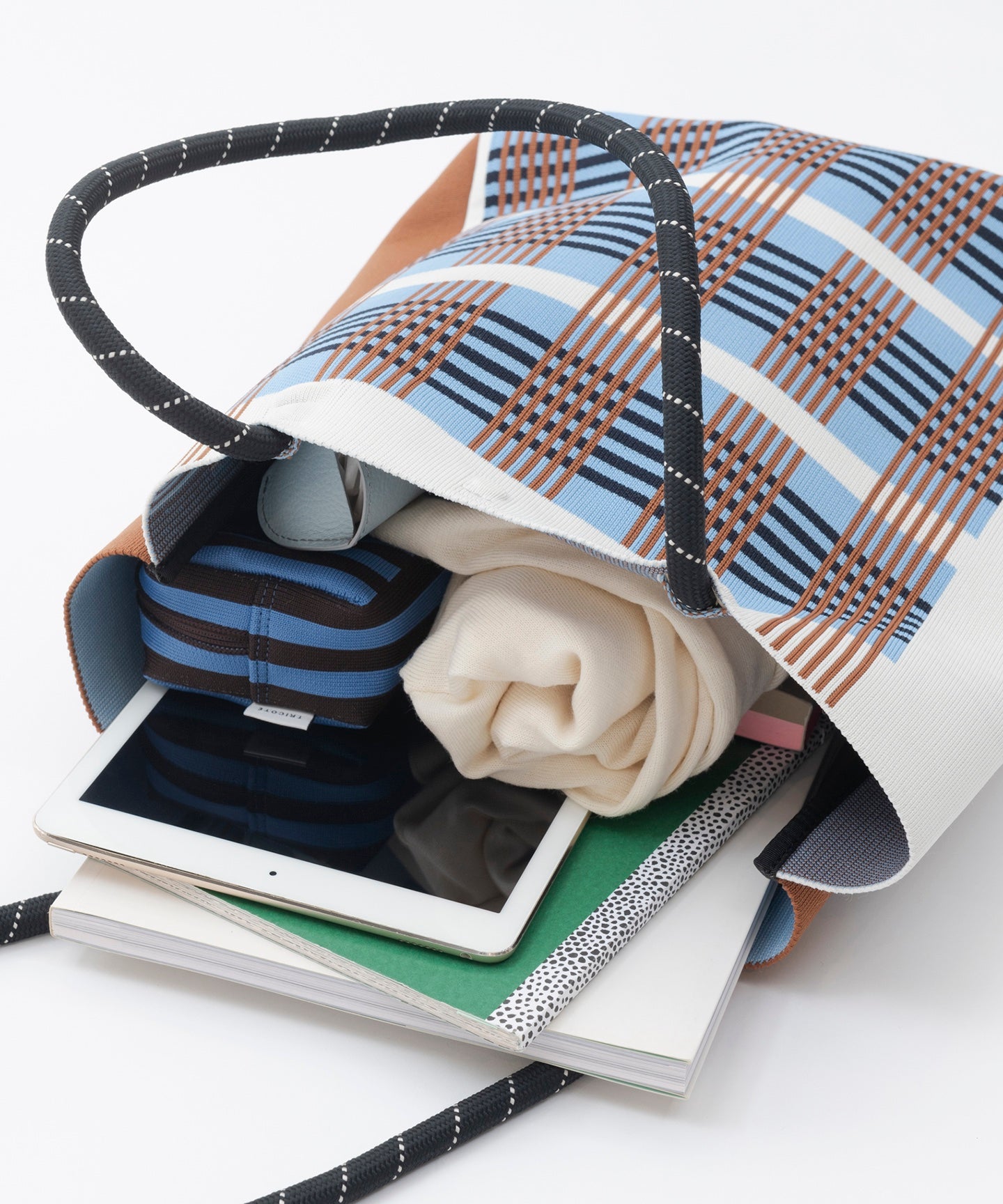 PLAID TOTE BAG