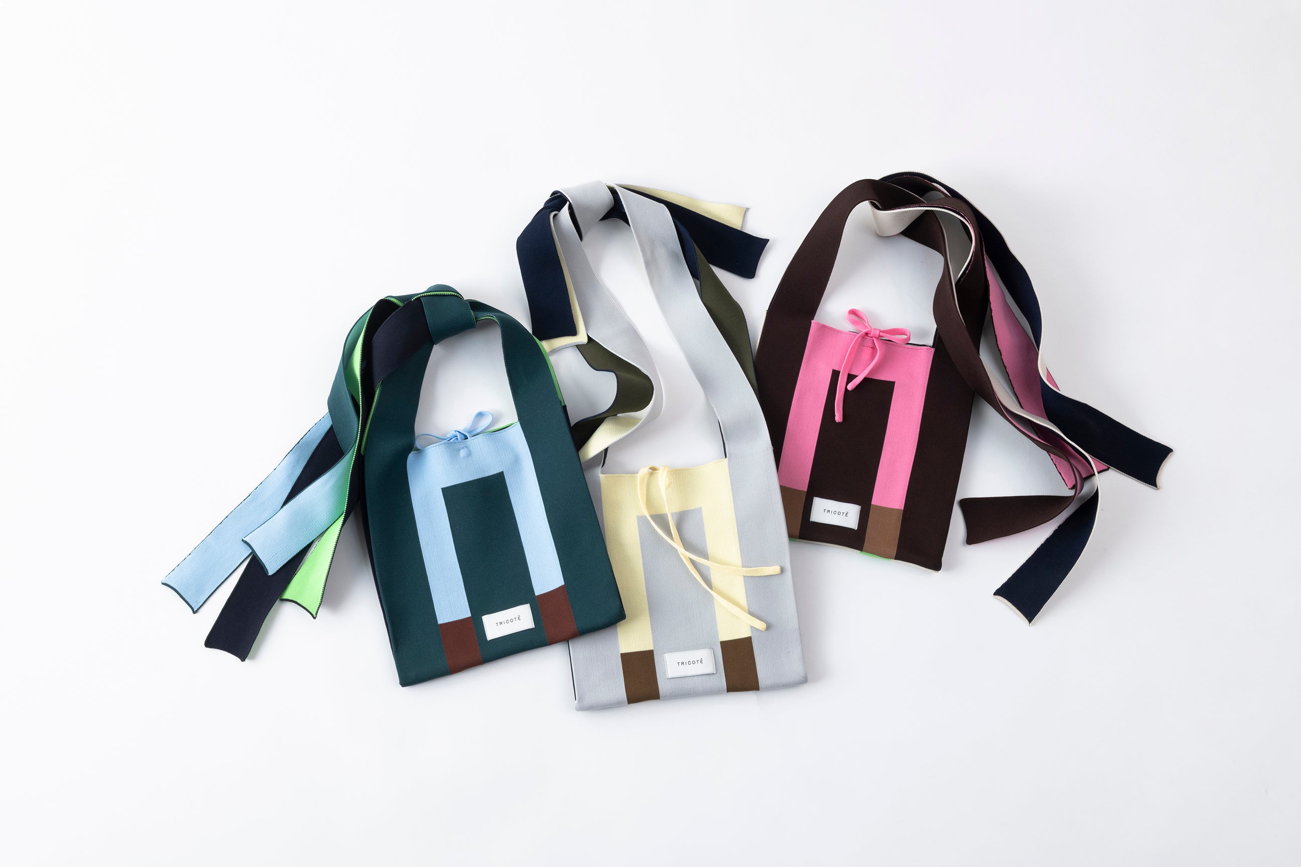 COLORED ARRANGE KNOT BAG