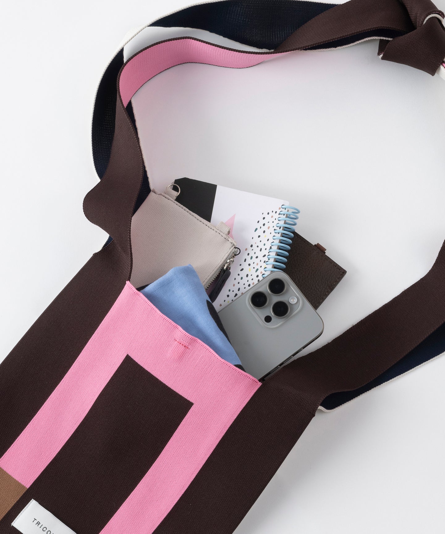 COLORED ARRANGE KNOT BAG