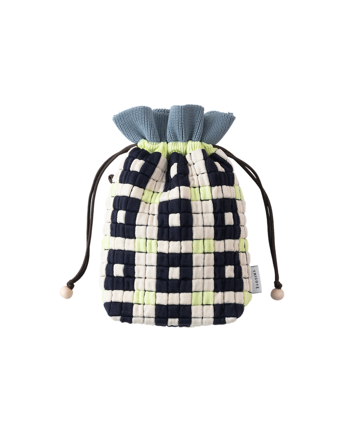 PIXEL POUCH BAG "TILE" IVORY