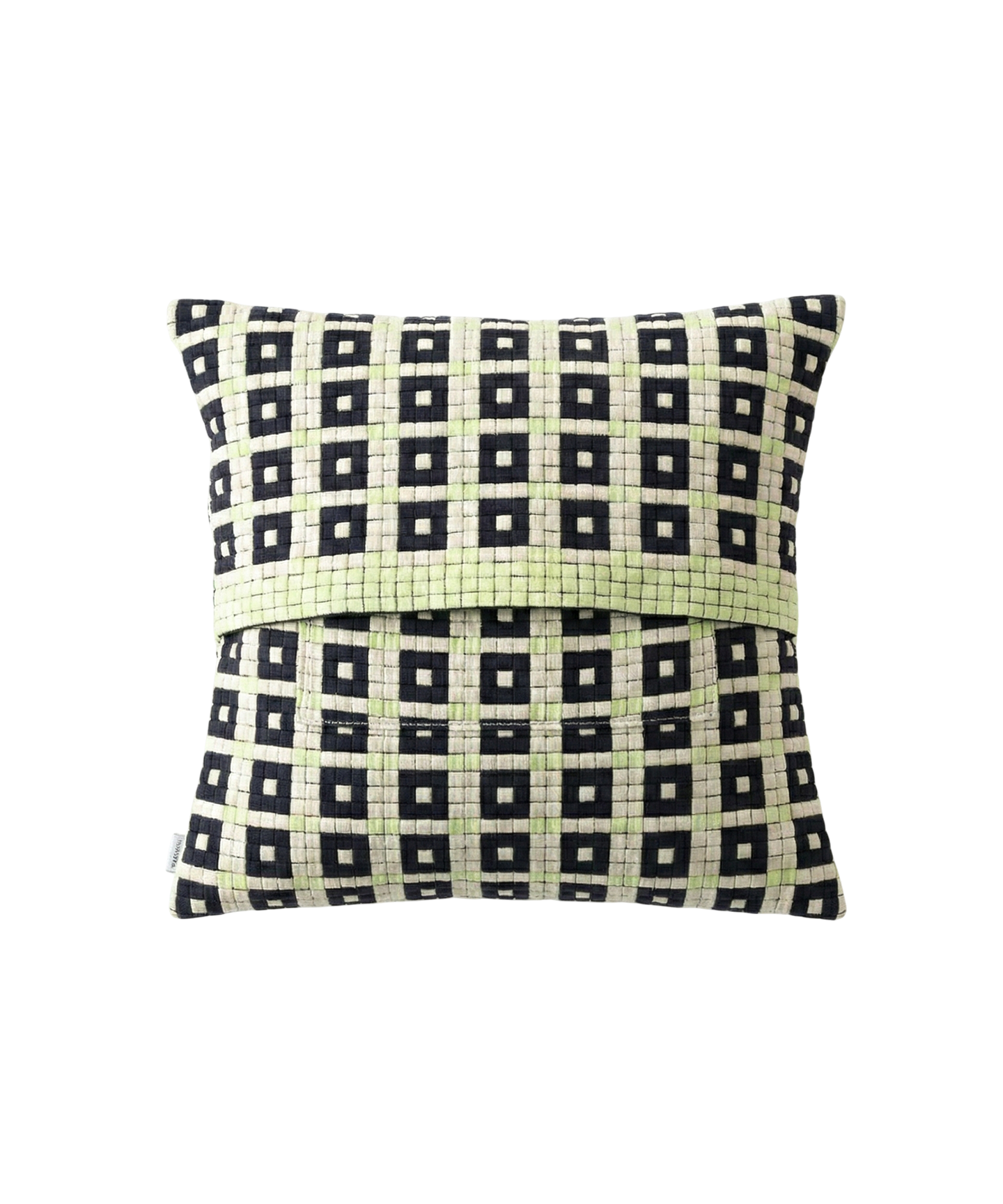 SQUARE TILED PATTERN CUSHION COVER