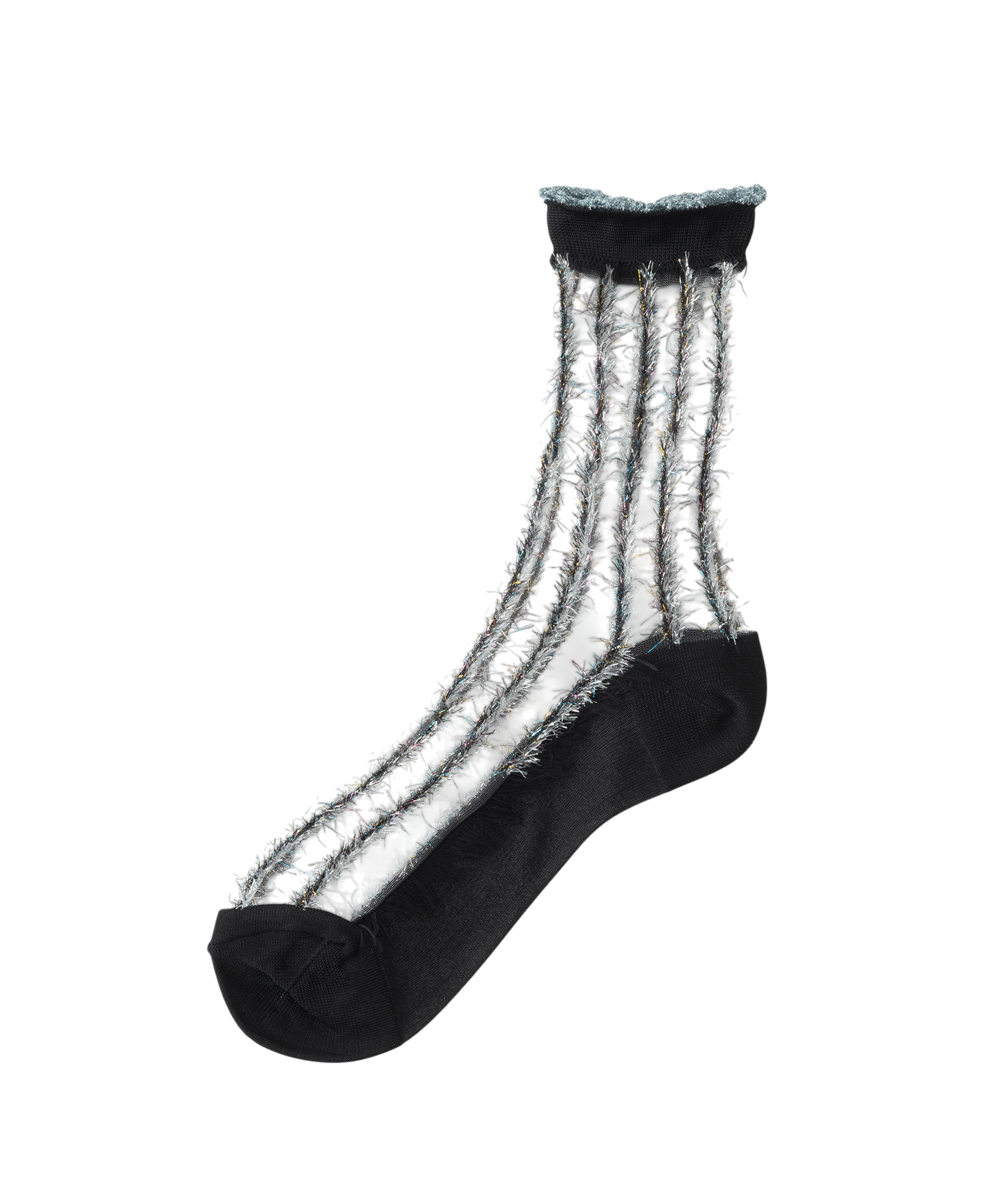 STRIPE LINED SHEER SOCKS