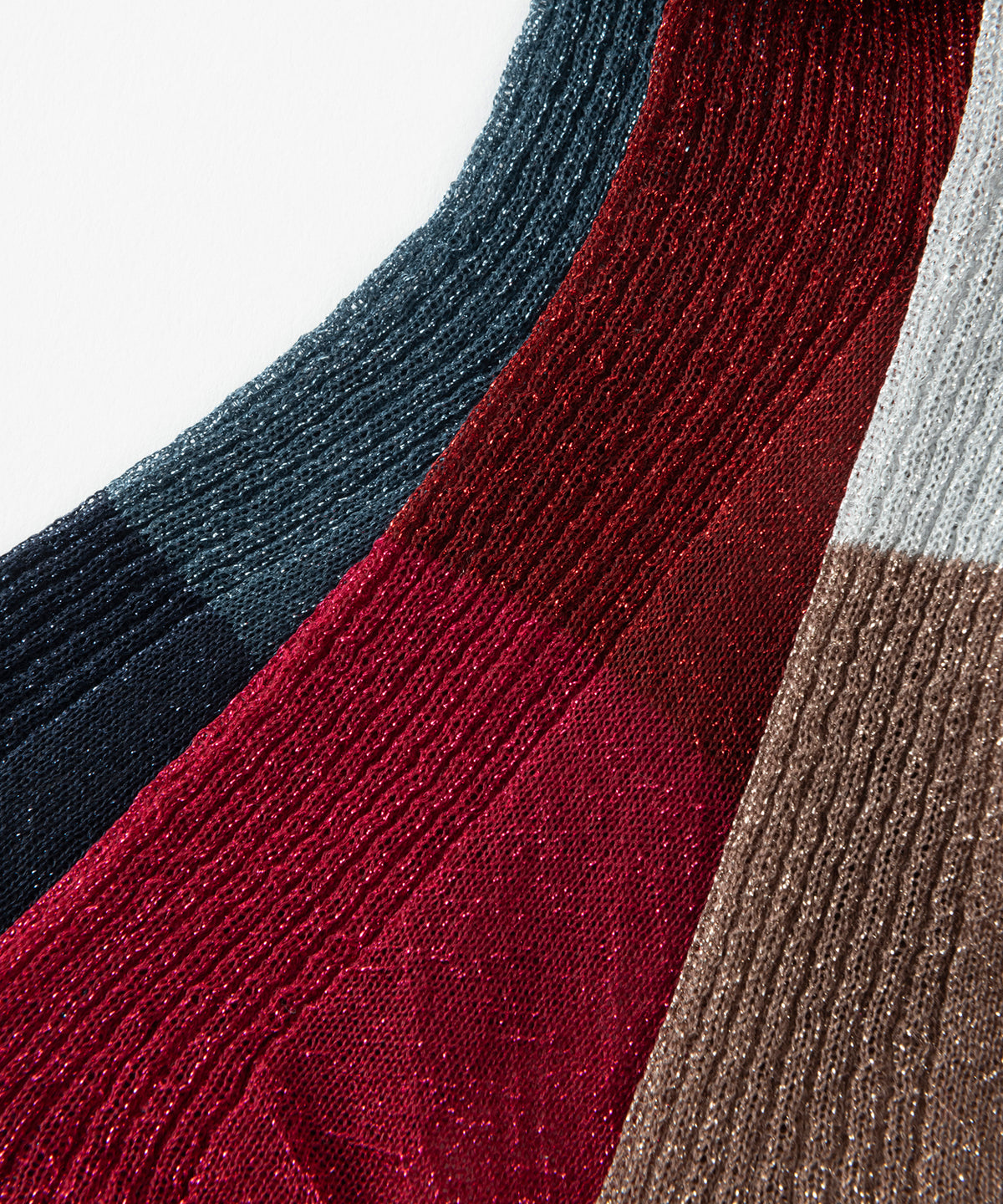 SHEER BICOLOR RIB SOCKS WITH ANKLET