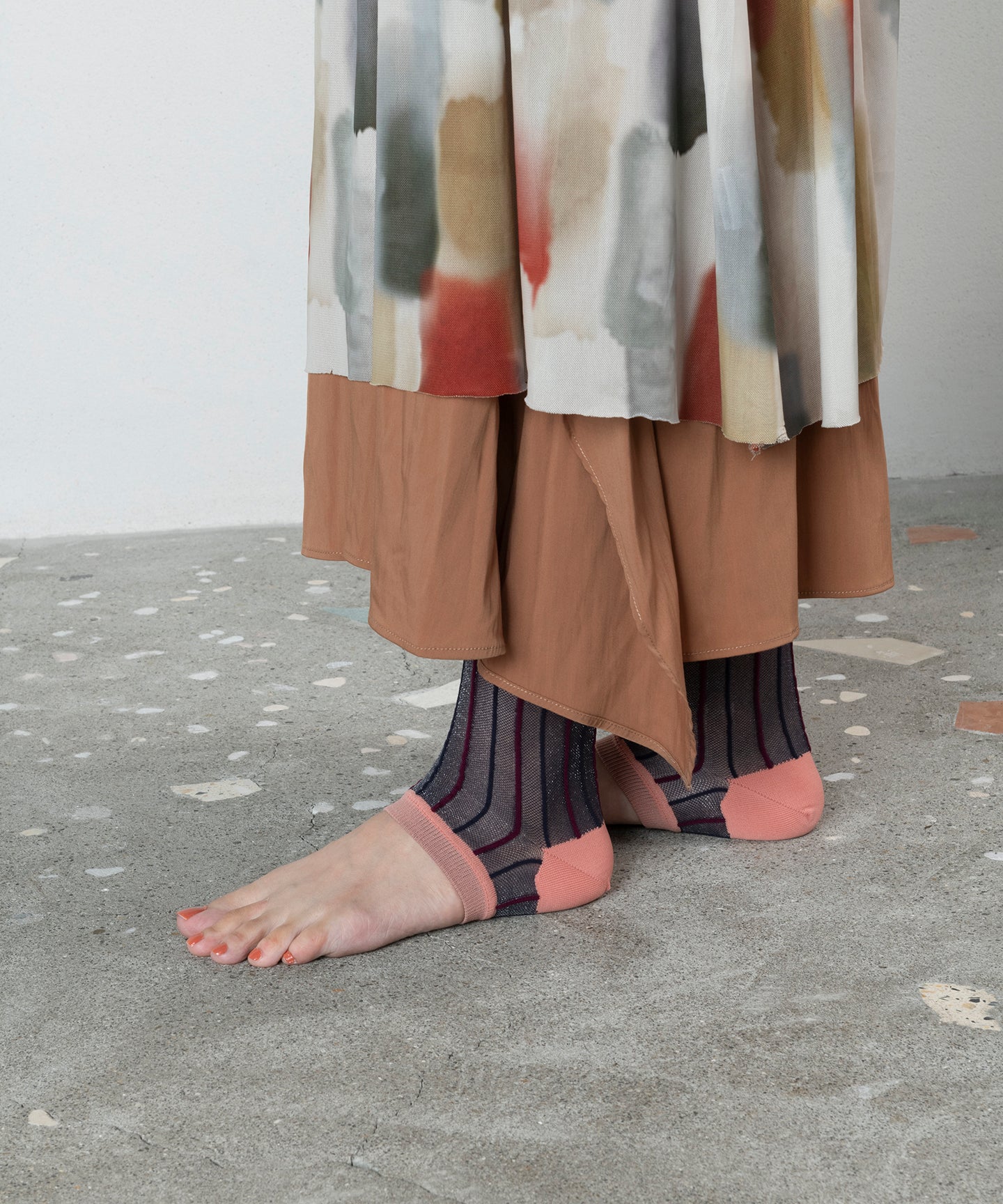 STRIPED SHEER LEGGING SOCKS