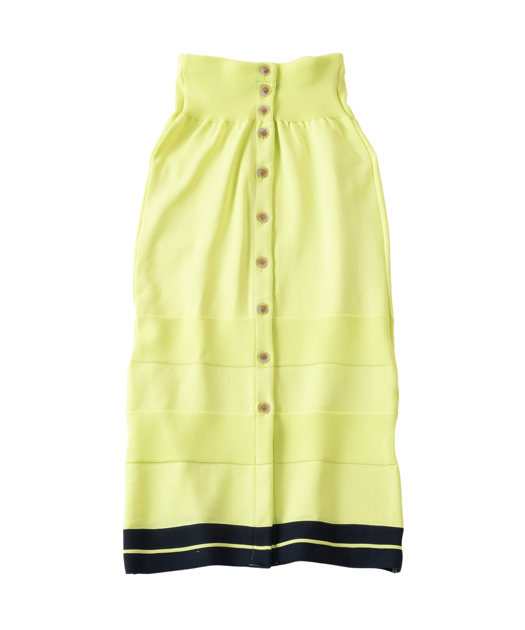 BICOLOR KNIT SKIRT