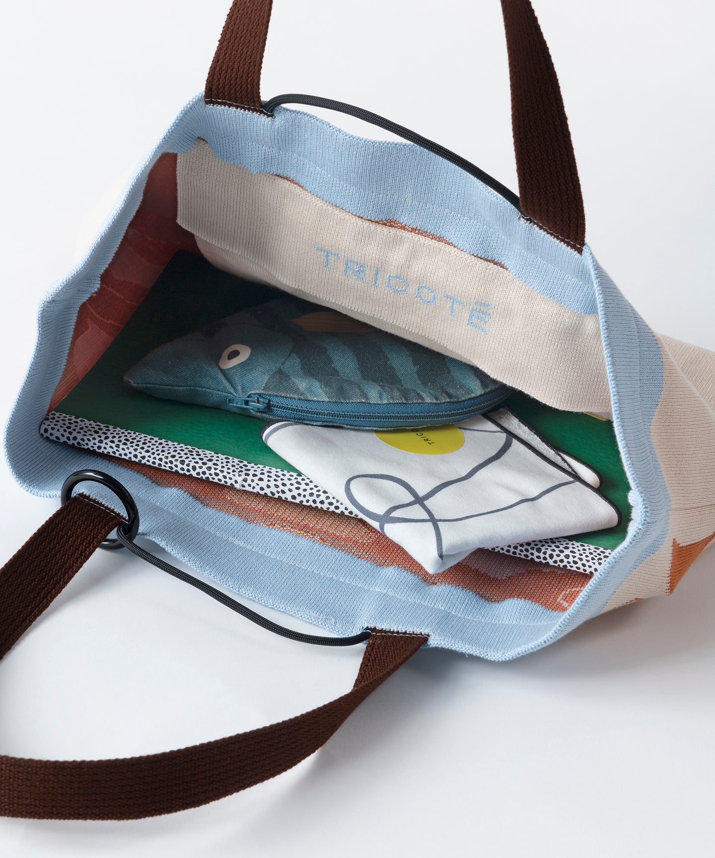 COLLAGE KNIT LESSON BAG