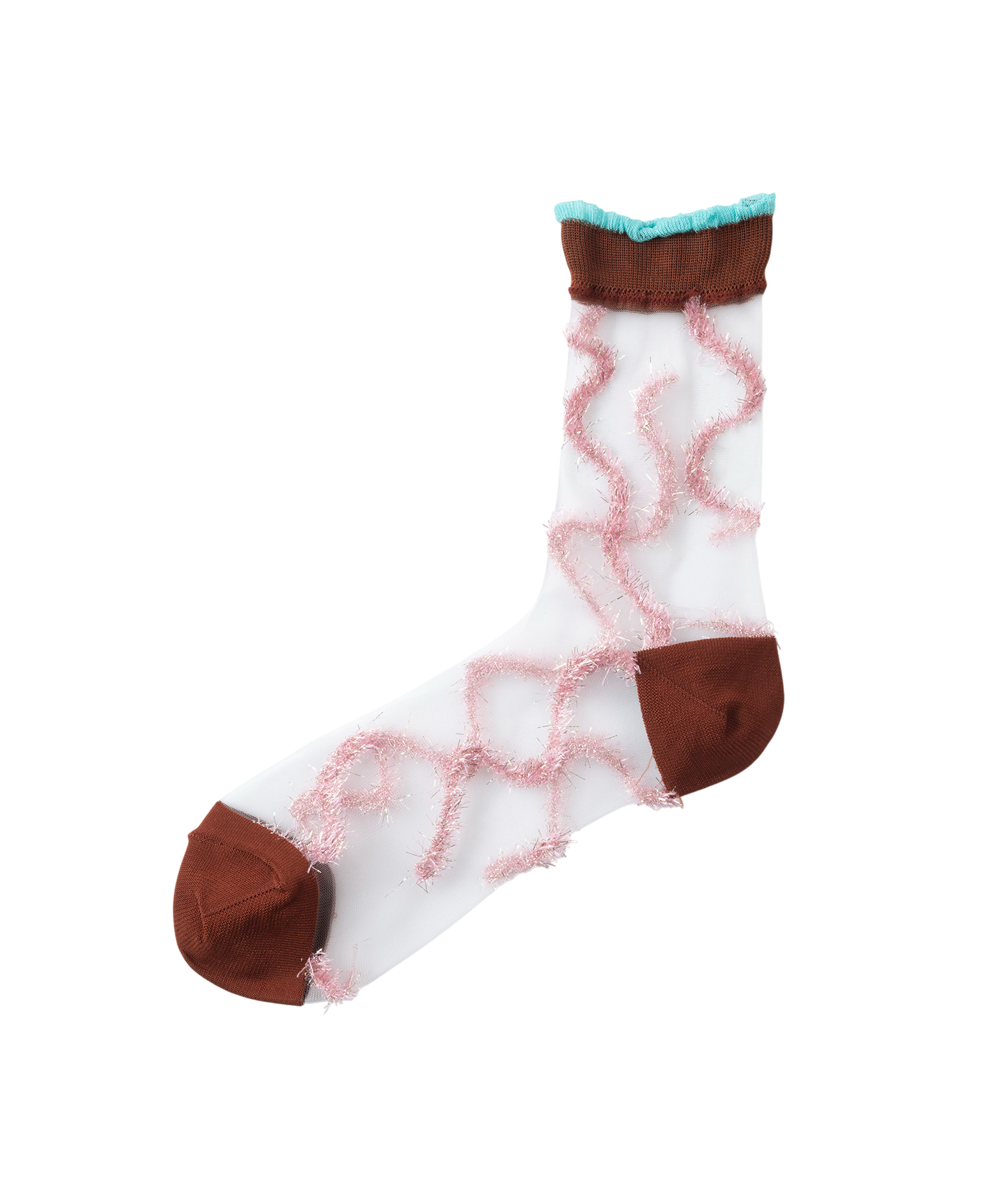 LAME LINED SHEER SOCKS