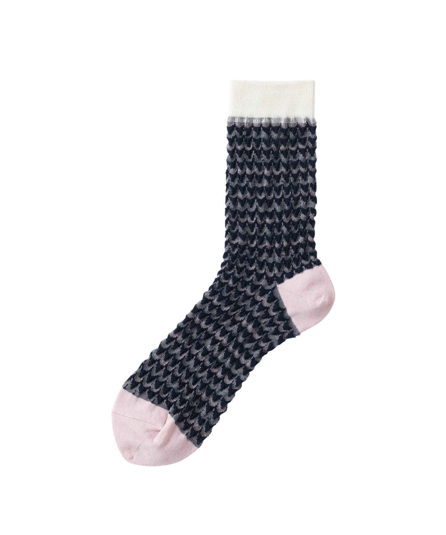 WAVE BORDER BUMPY SOCKS