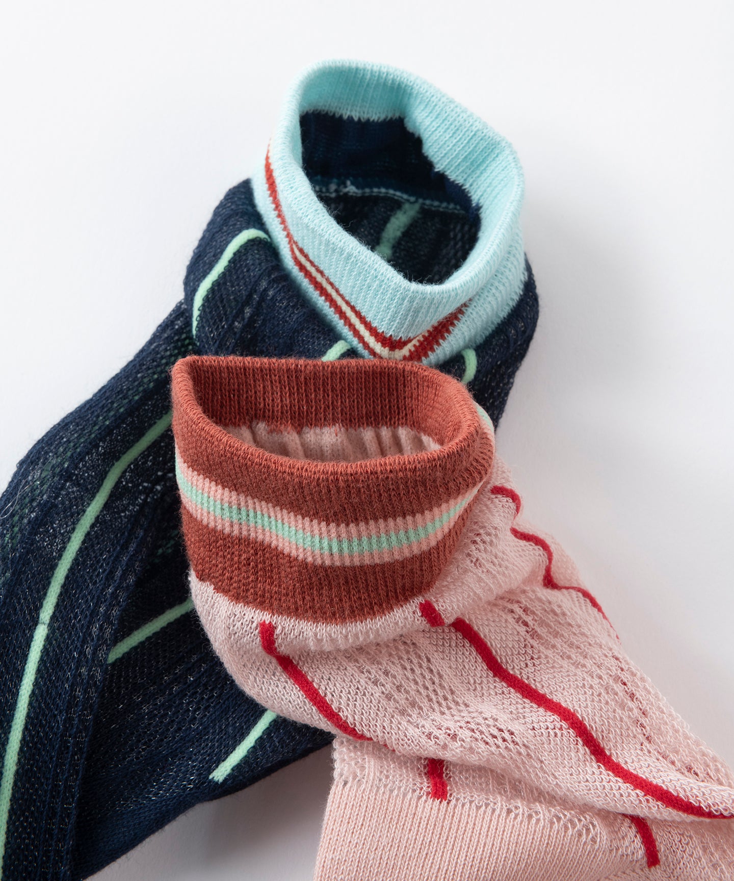 STRIPE SHEER MESH SOCKS