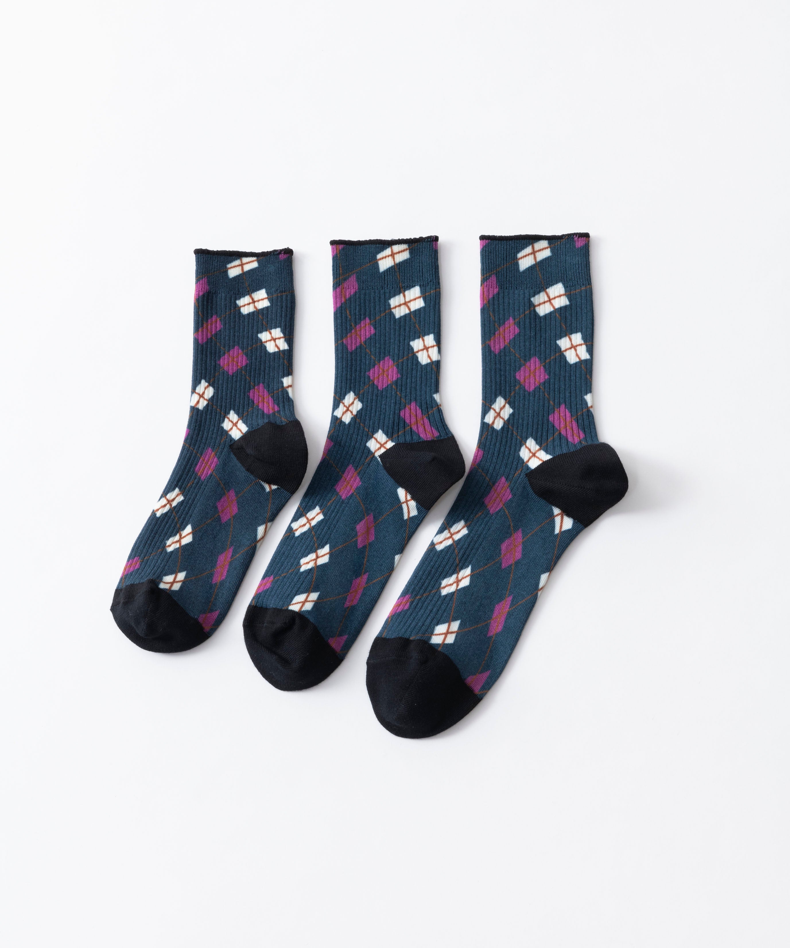 ARGYLE LINK SOCKS