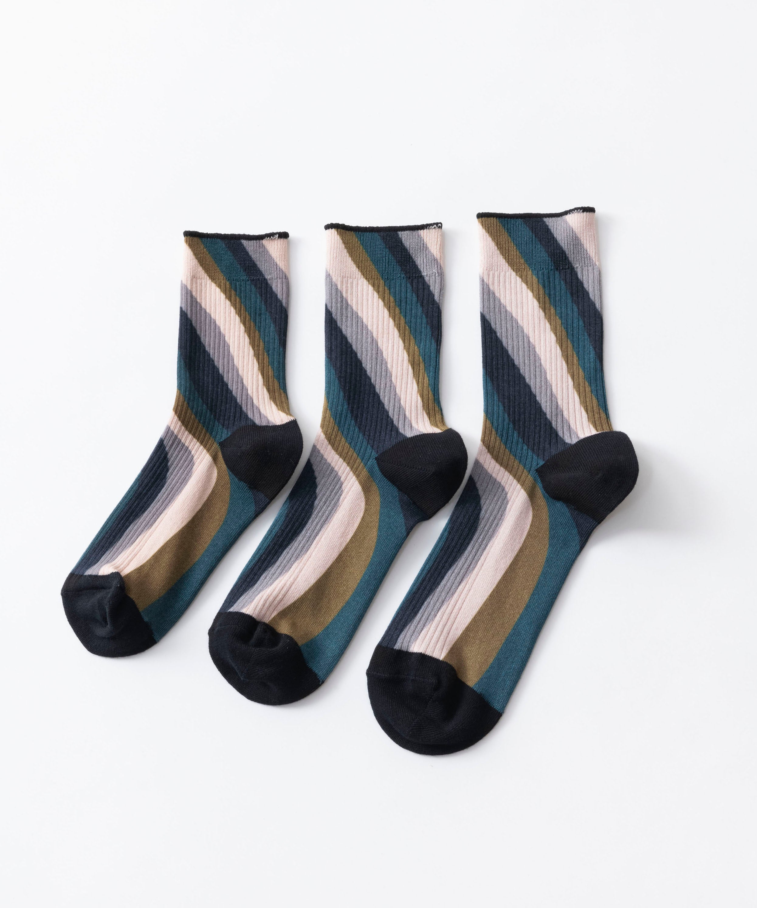 TWIST STRIPE LINK SOCKS