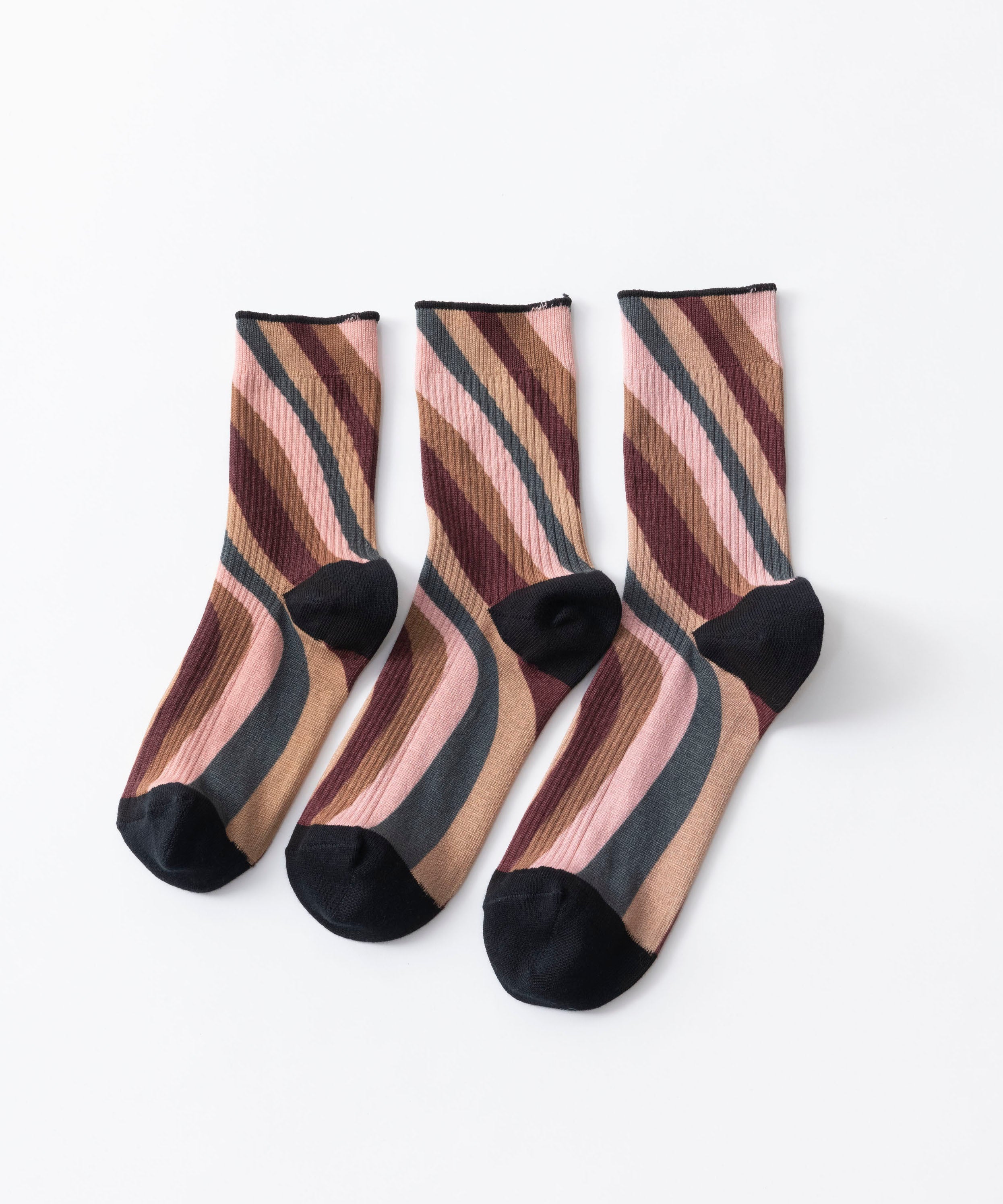 TWIST STRIPE LINK SOCKS