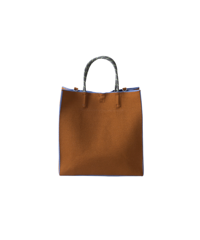PAPER KNIT BAG BROWN