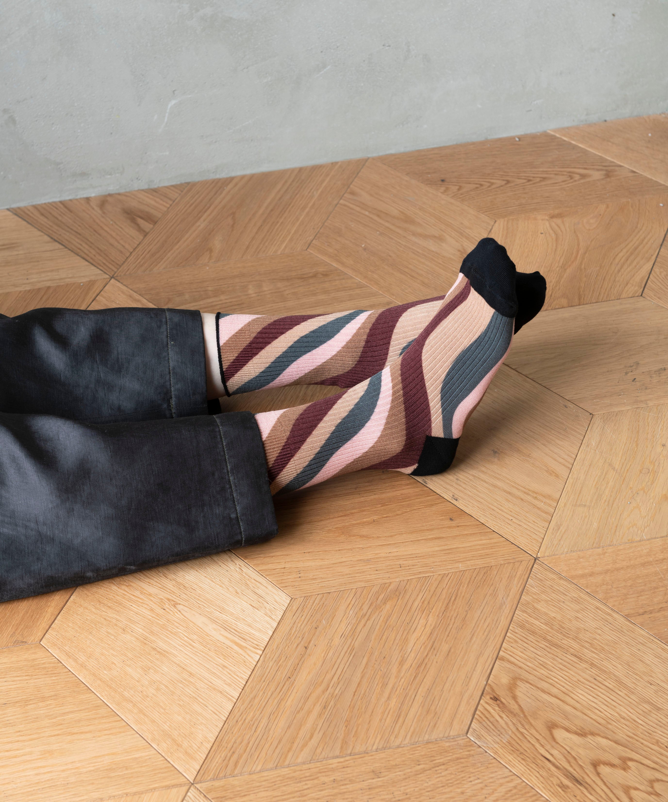 TWIST STRIPE LINK SOCKS