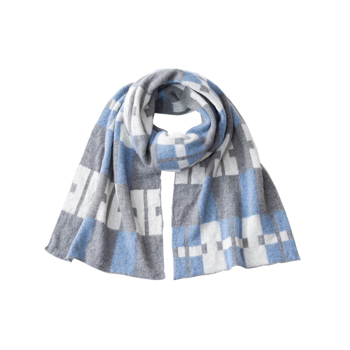 小物 MOHAIR BORDER LONG STOLE MOHAIR SCARF