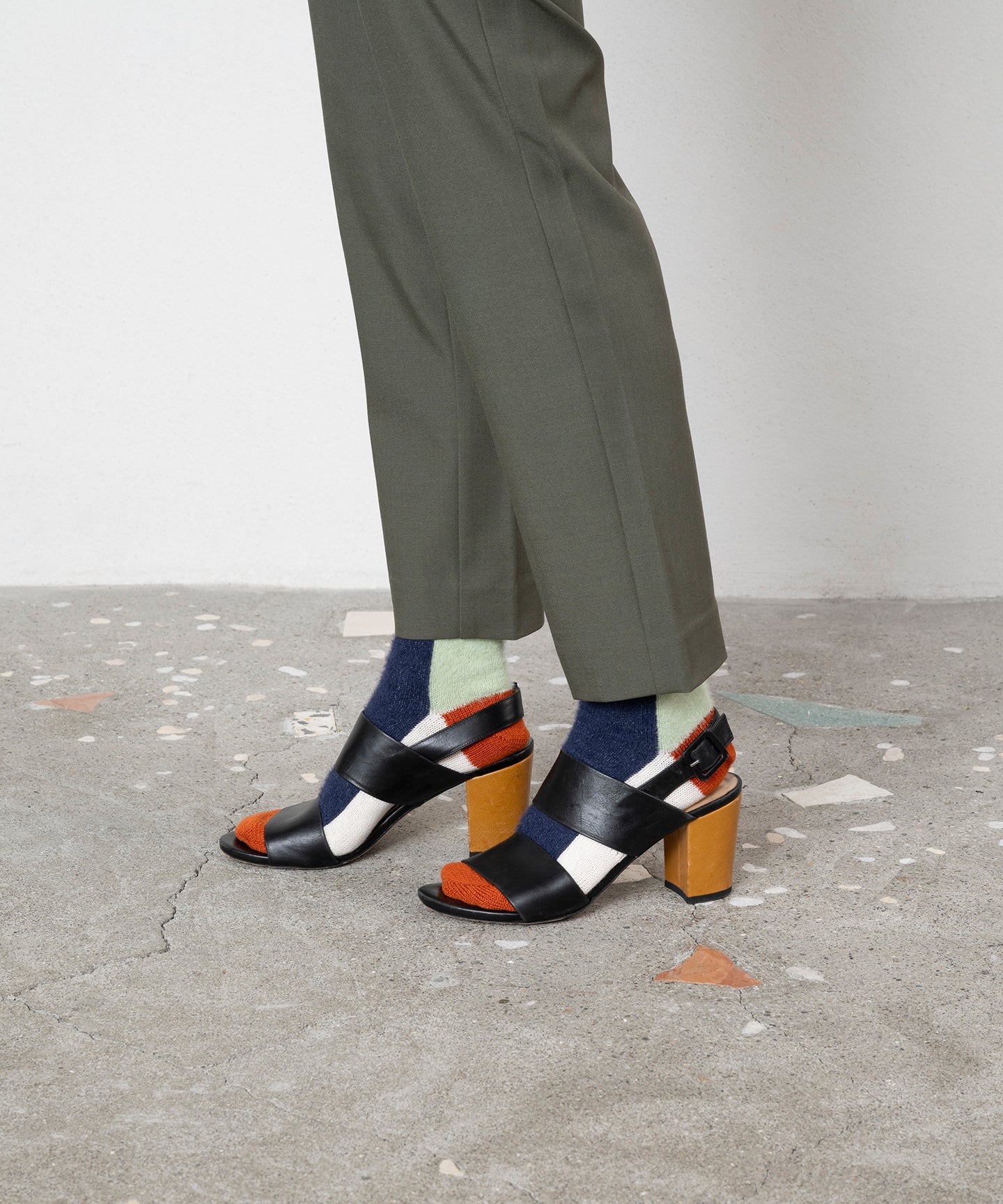 SHAGGY BICOLOUR SOCKS